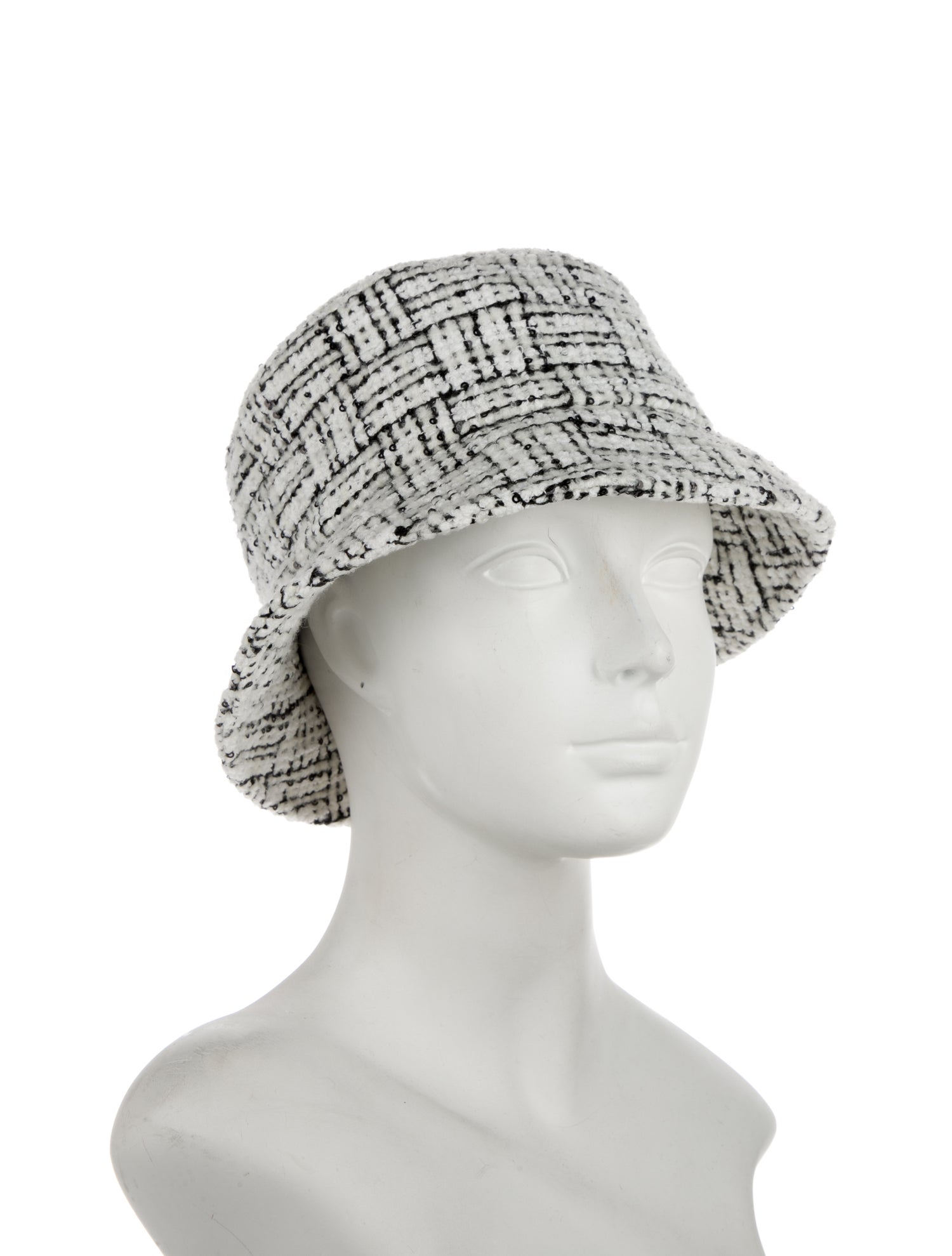 Chanel 2023 CC Tweed Bucket Hat