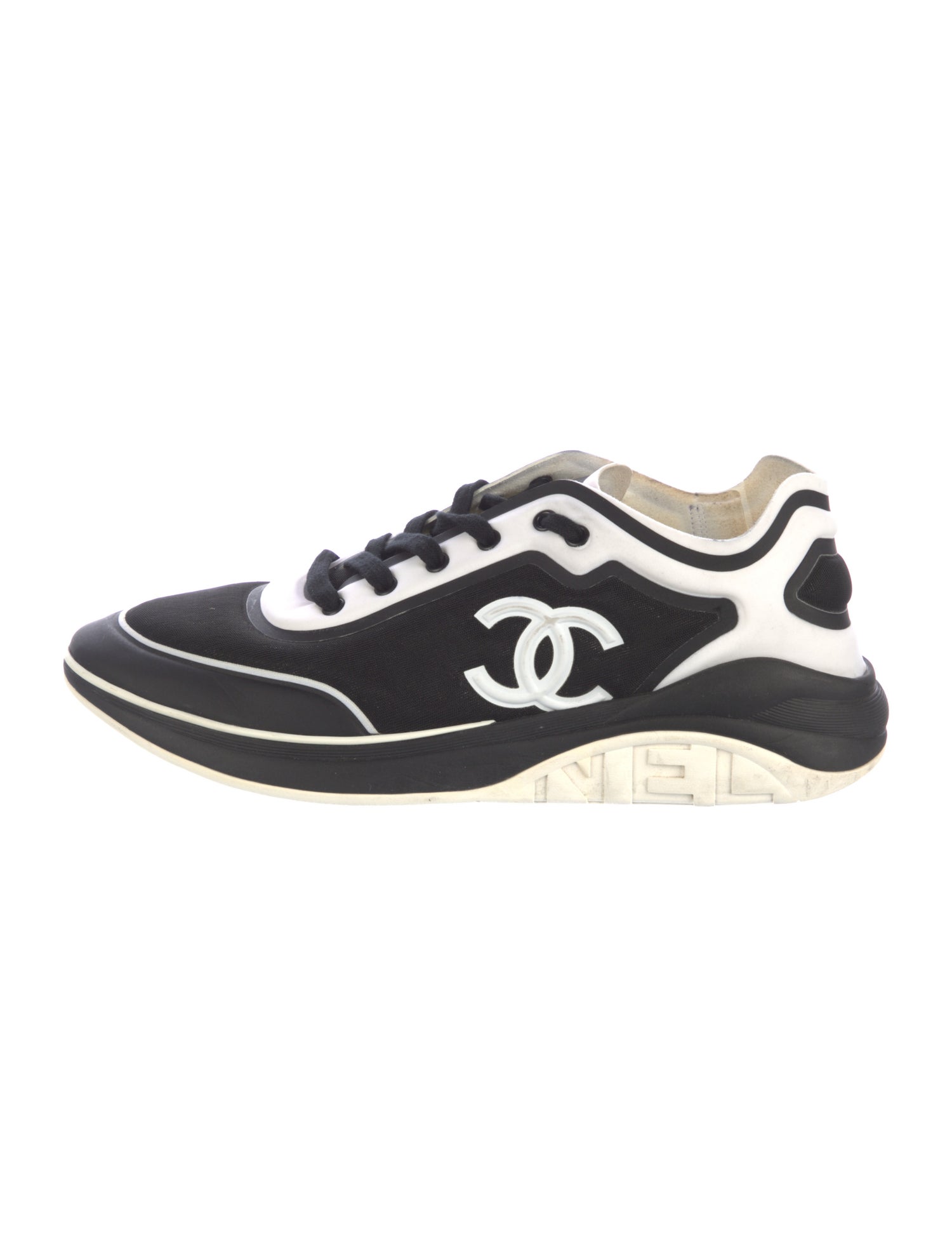 Chanel Interlocking CC Logo Athletic Sneakers