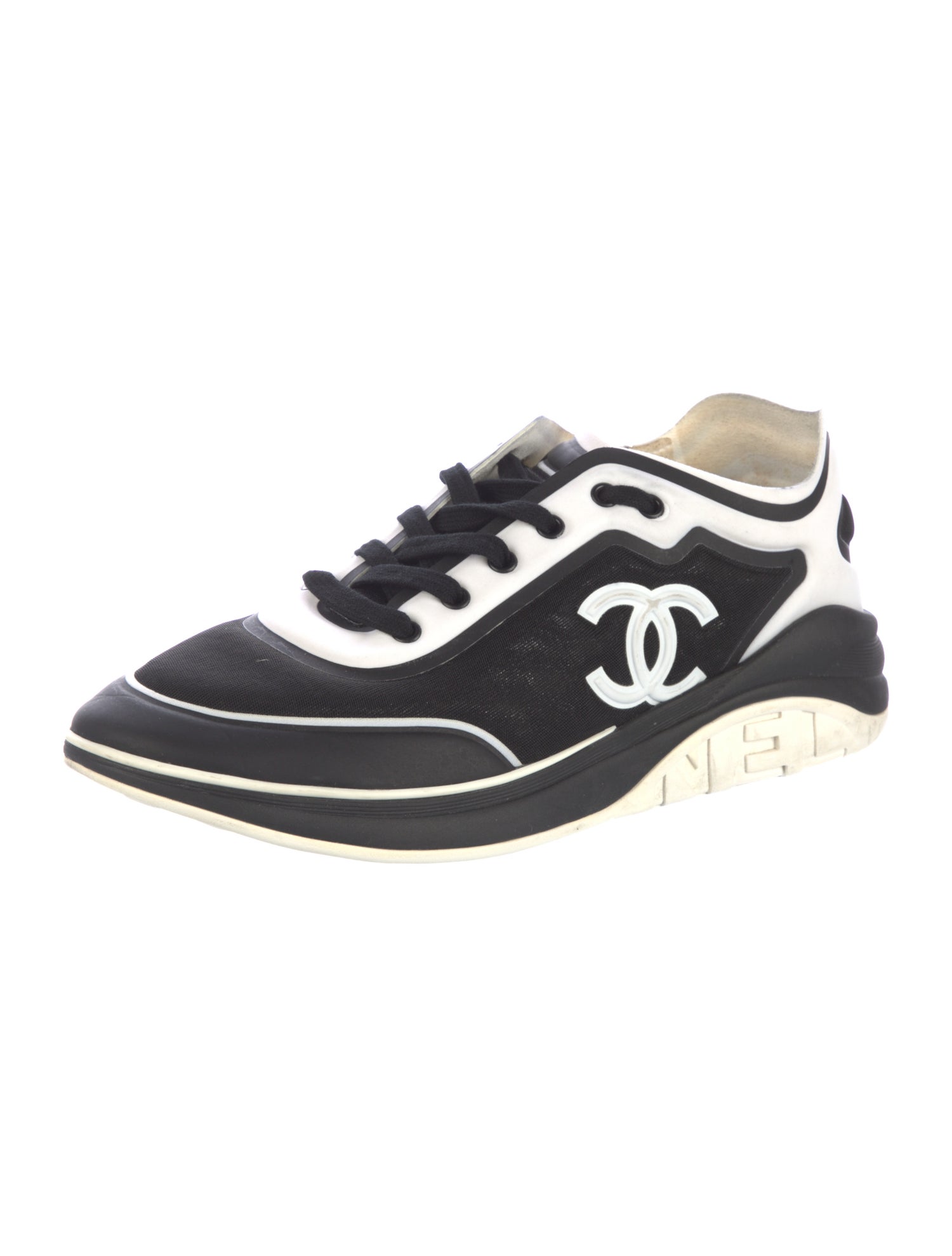 Chanel Interlocking CC Logo Athletic Sneakers