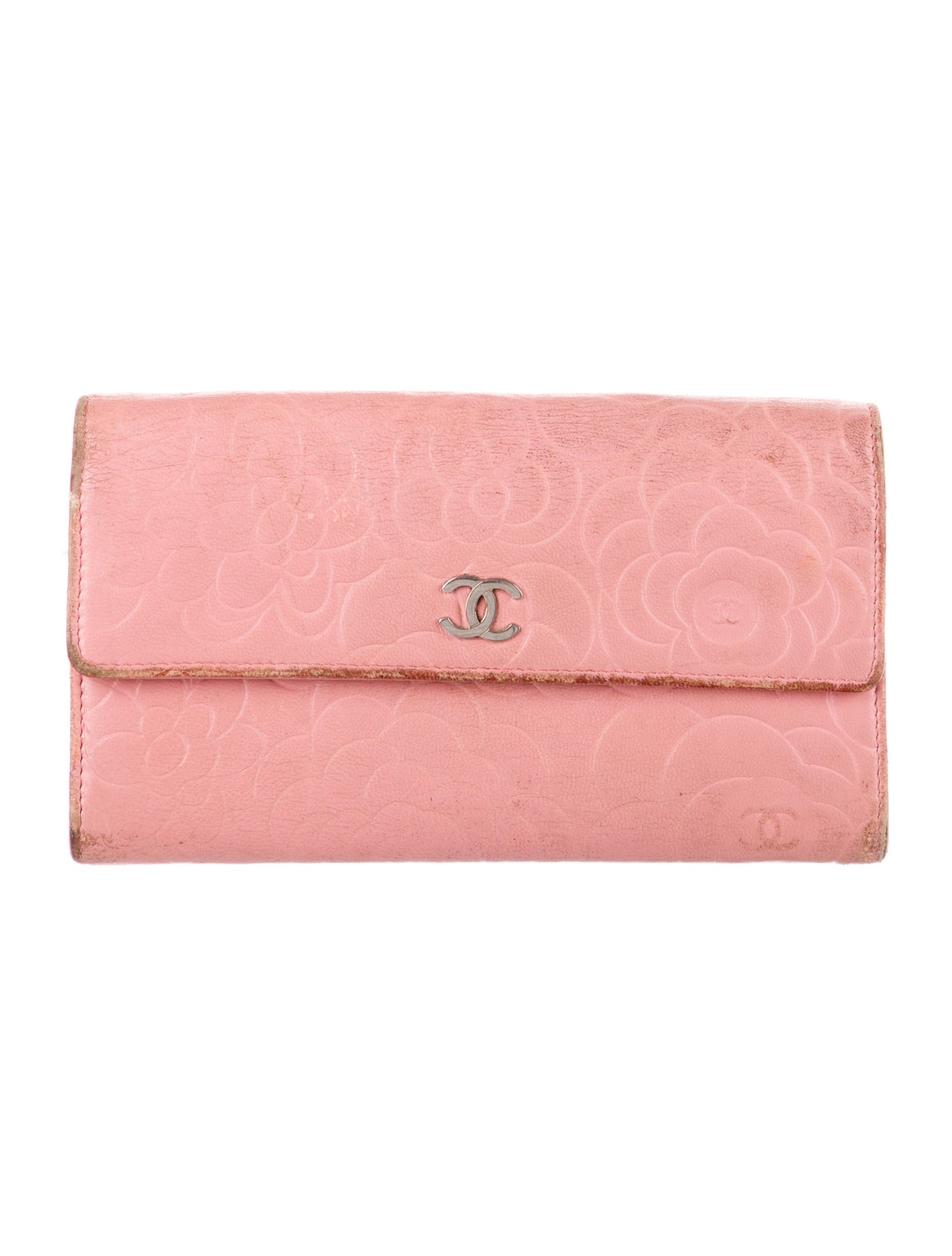 Chanel Interlocking CC Logo Leather Continental Wallet