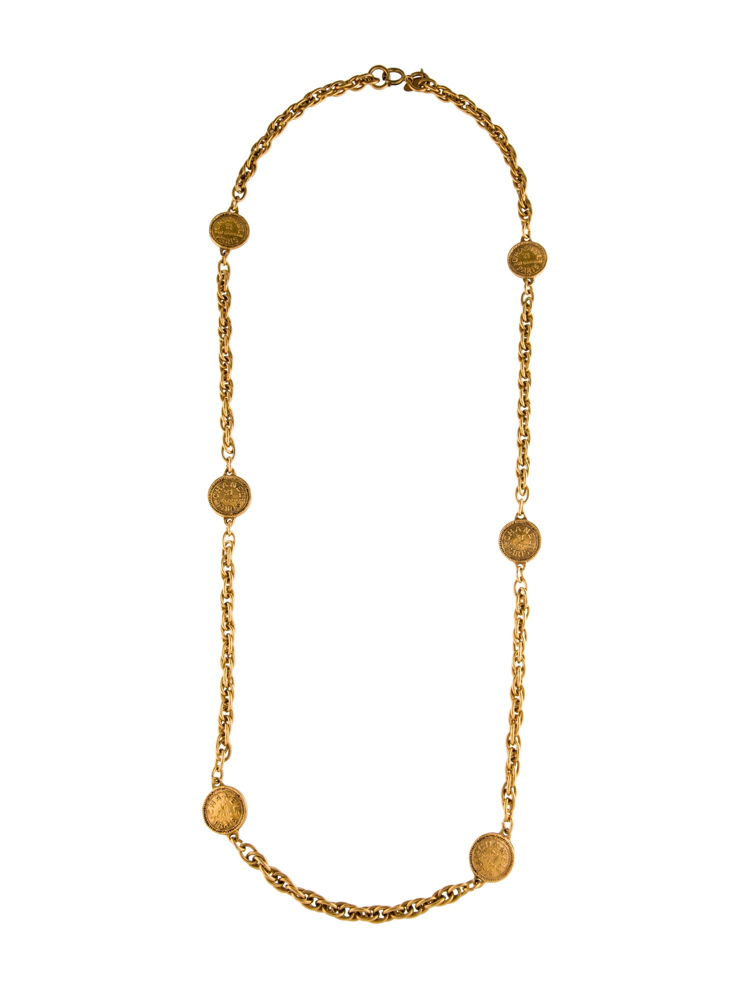 Chanel Vintage 31 Rue Cambon Station Necklace