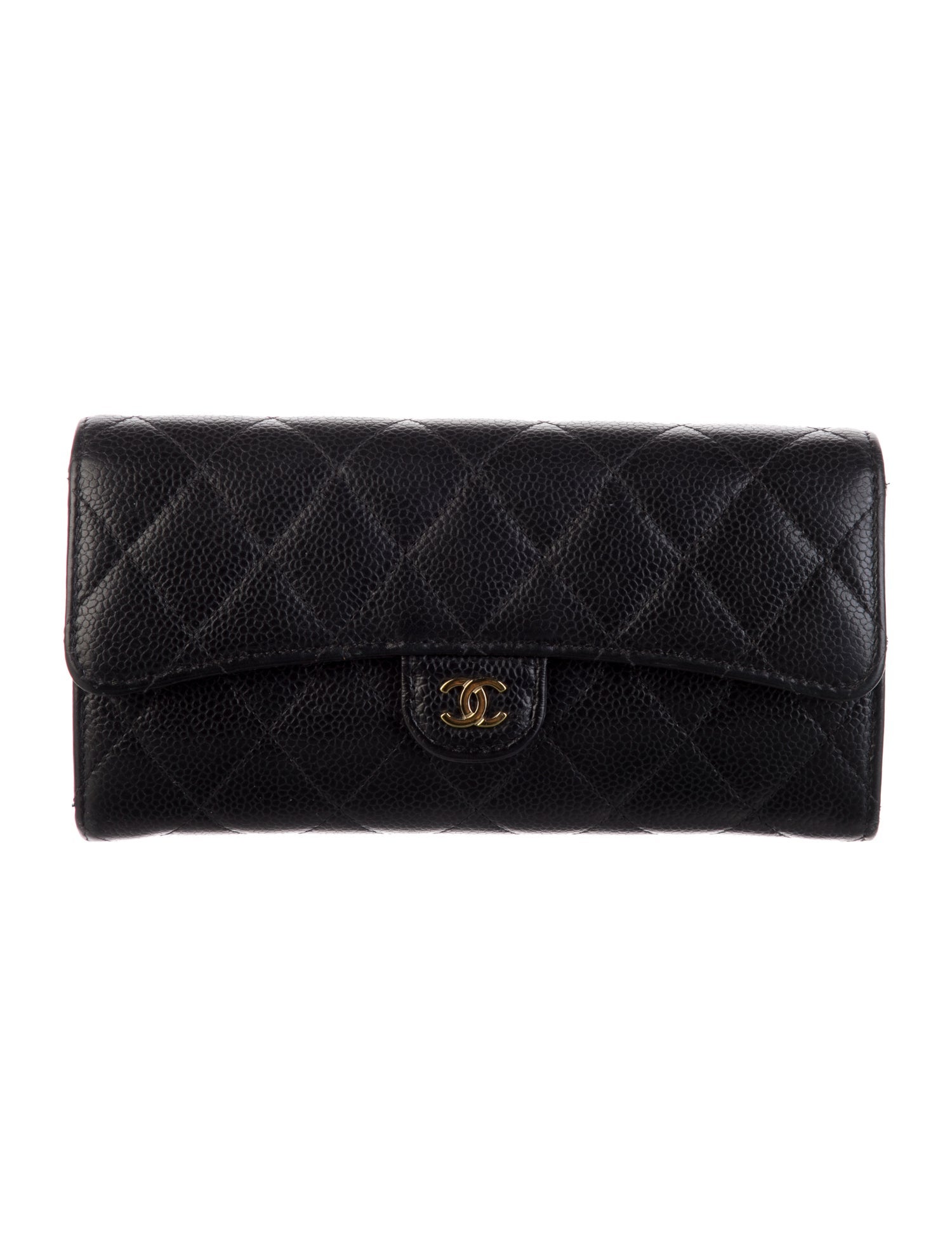 Chanel 2019 Interlocking CC Logo Trifold Wallet