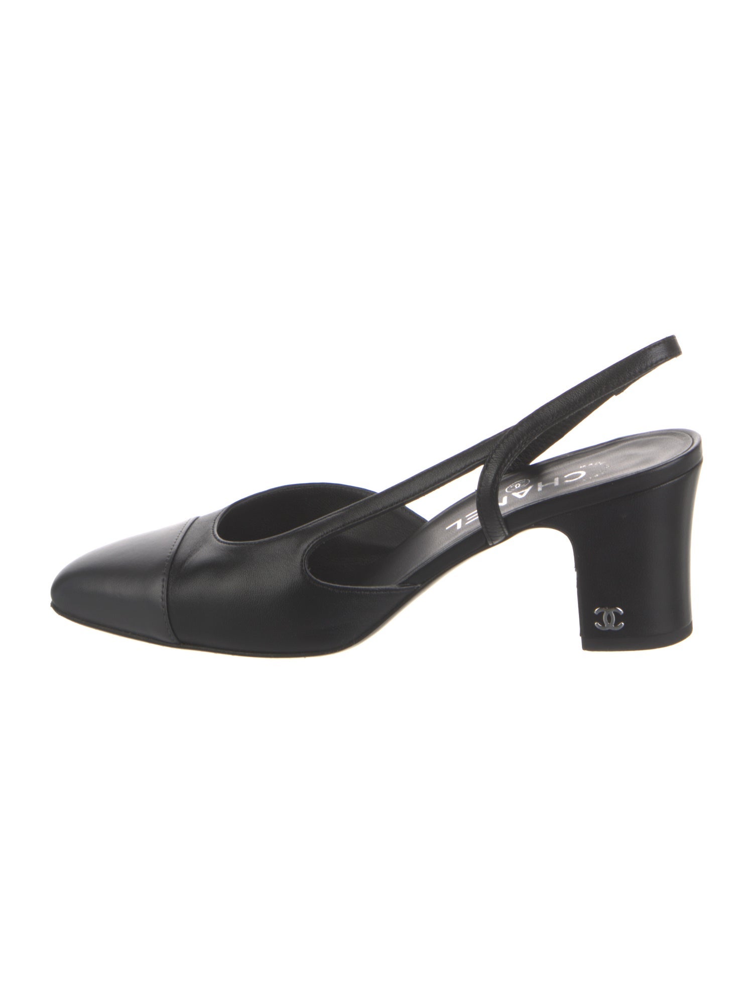 Chanel 2023 Interlocking CC Logo Slingback Pumps