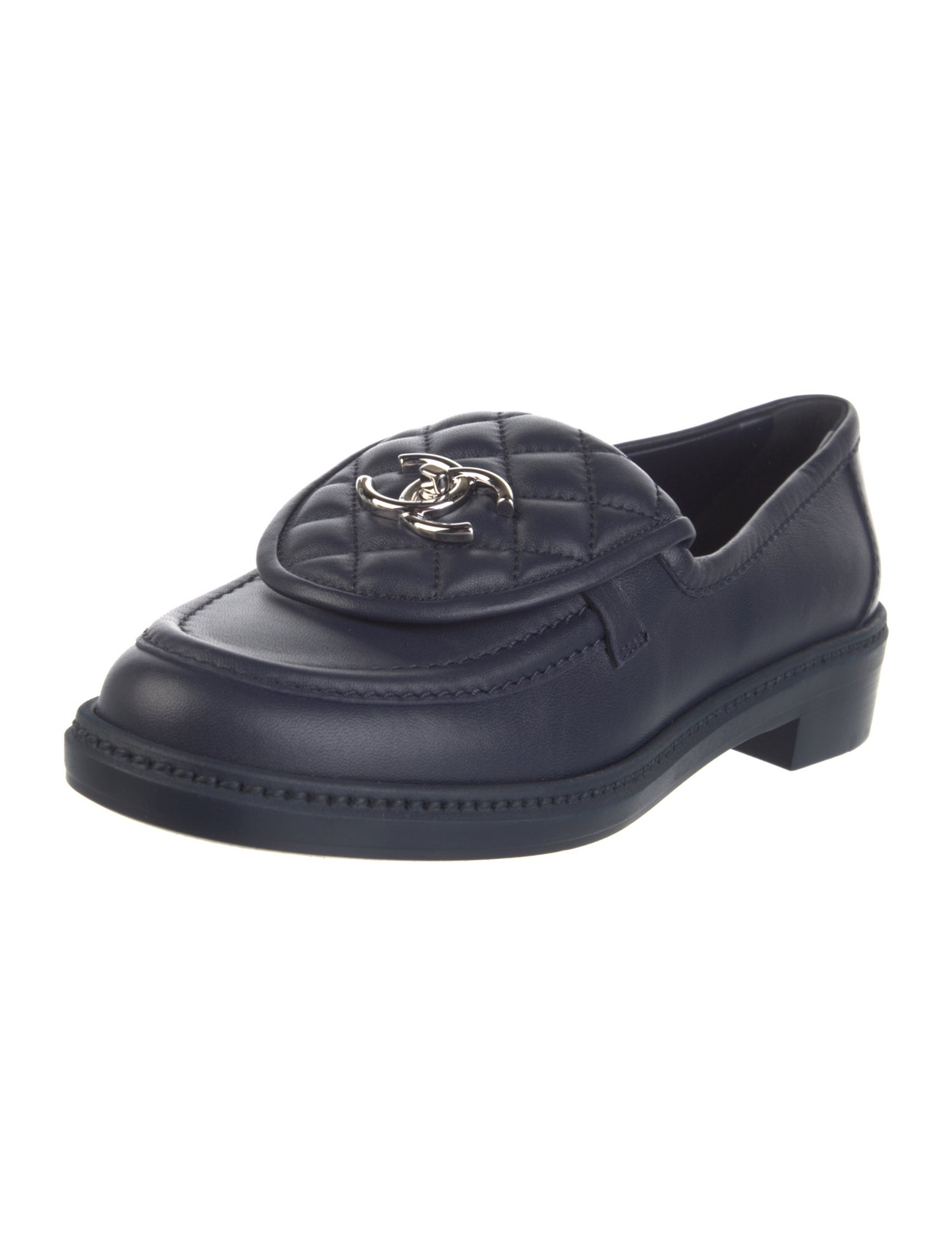 Chanel 2021 Interlocking CC Logo Loafers