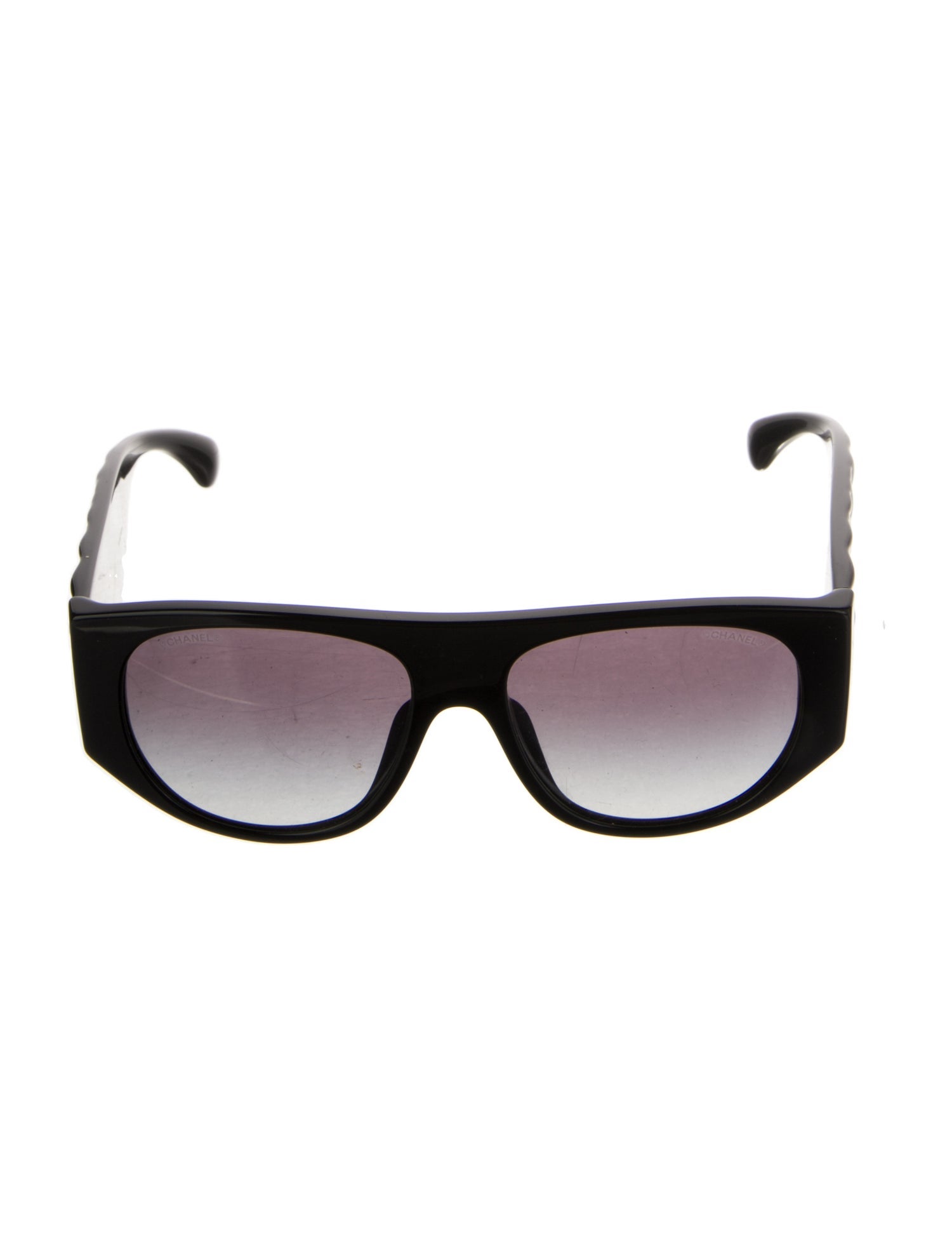 Chanel Interlocking CC Logo Shield Sunglasses