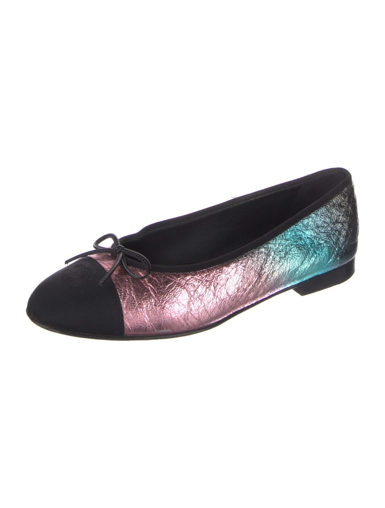 Chanel 2020 Interlocking CC Logo Ballet Flats