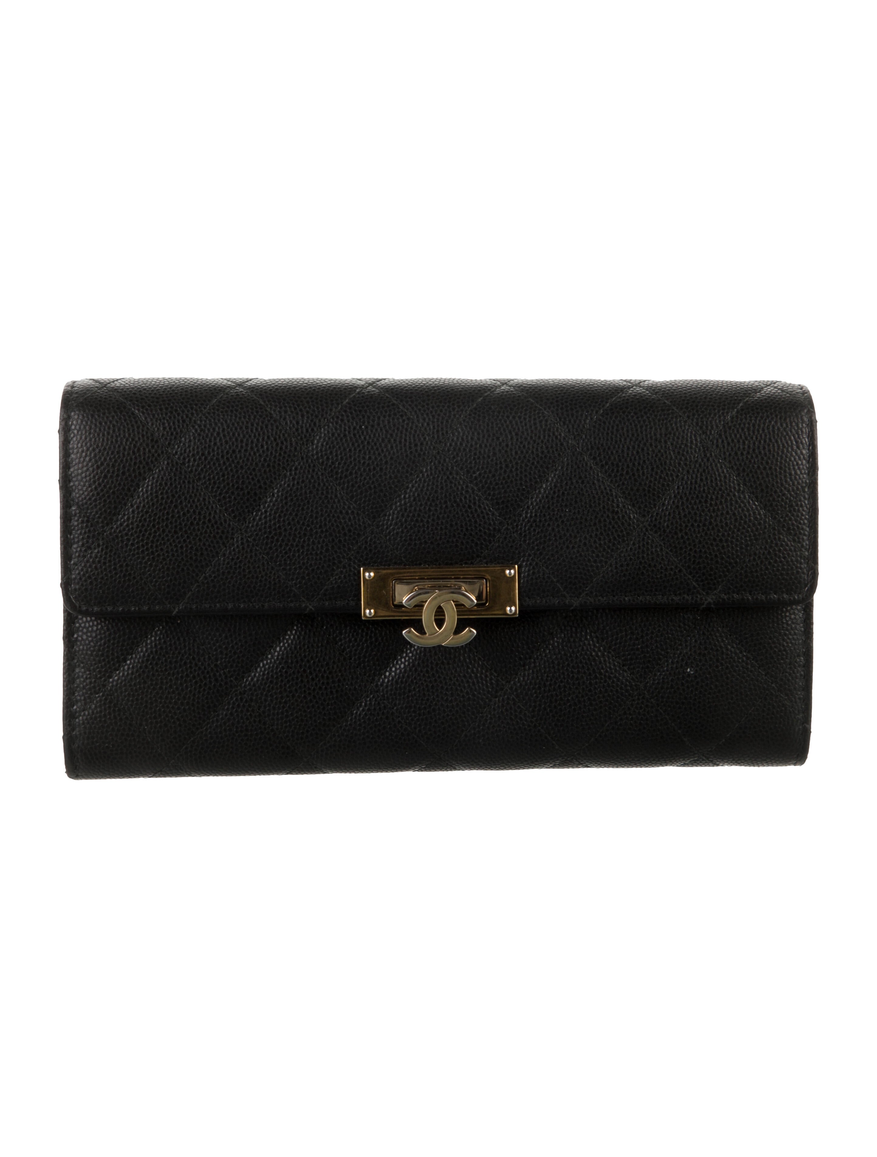 Chanel 2016-2017 Interlocking CC Logo Continental Wallet