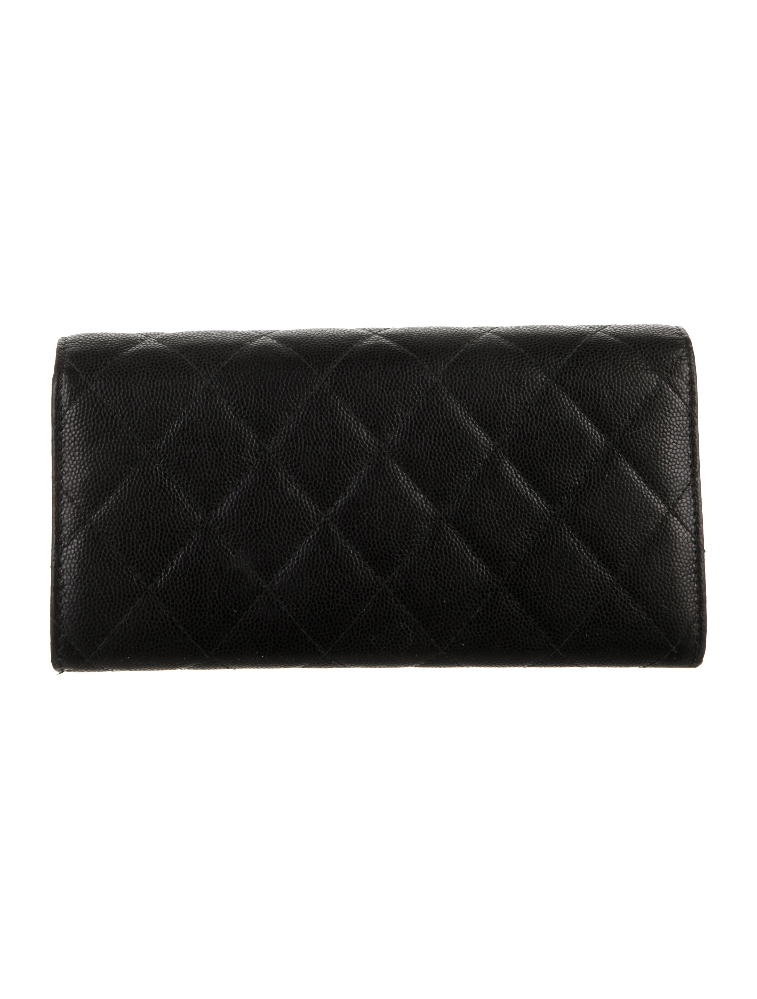 Chanel 2016-2017 Interlocking CC Logo Continental Wallet