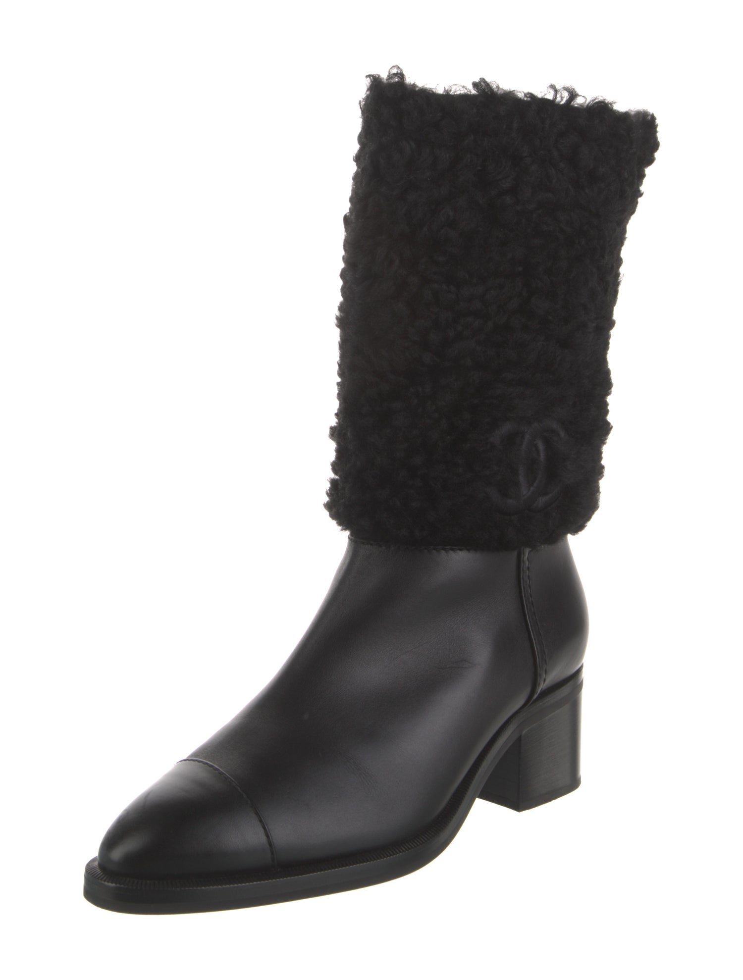 Chanel 2021 Interlocking CC Logo Boots