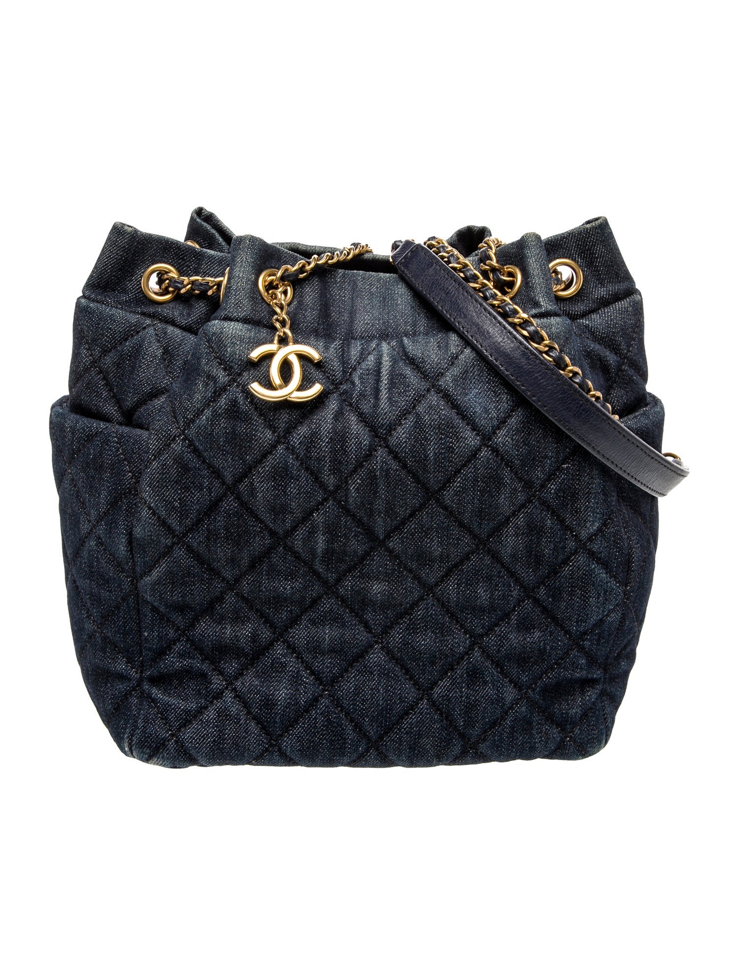 Chanel Urban Spirit Denim Bucket Bag