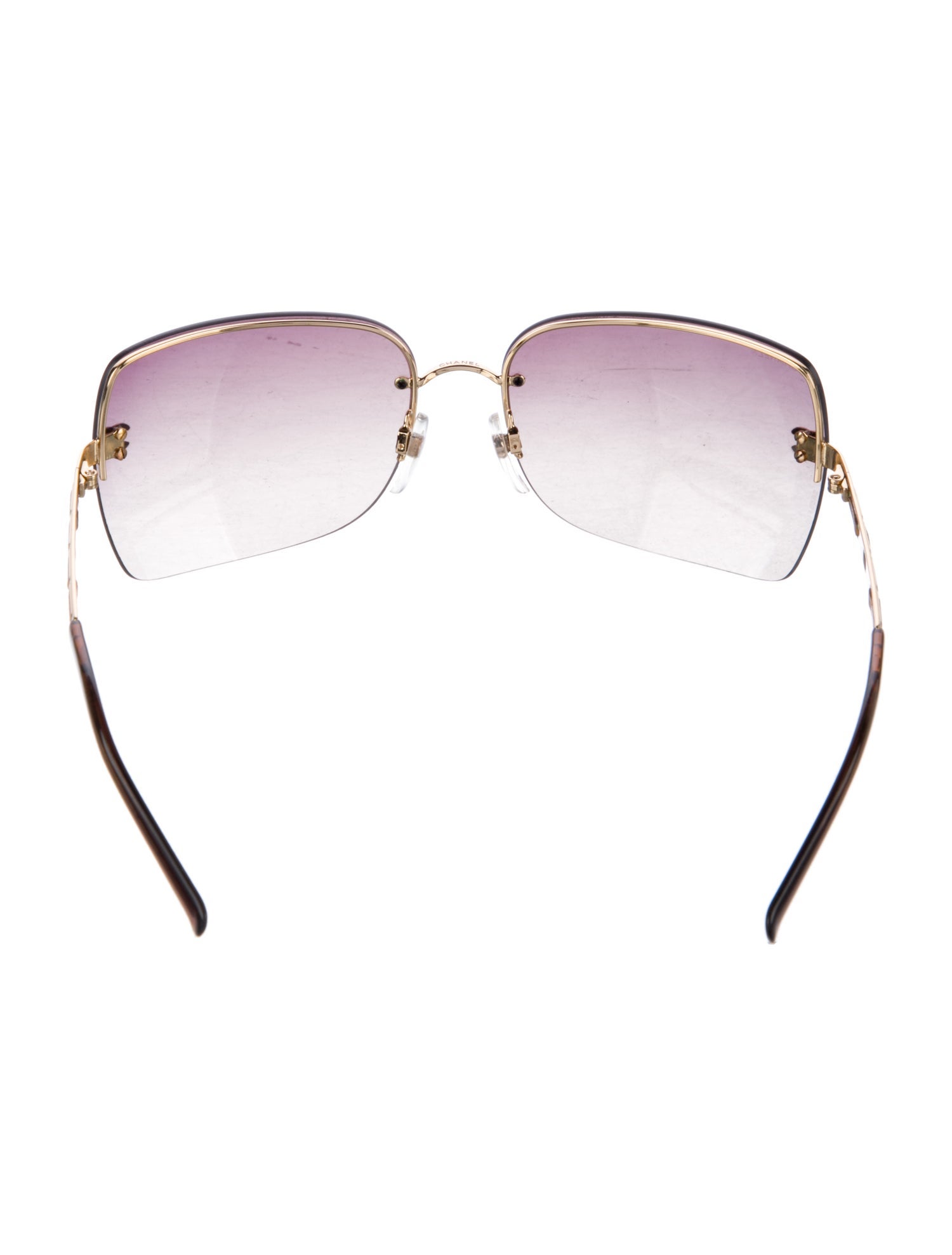 Chanel Interlocking CC Logo Shield Sunglasses