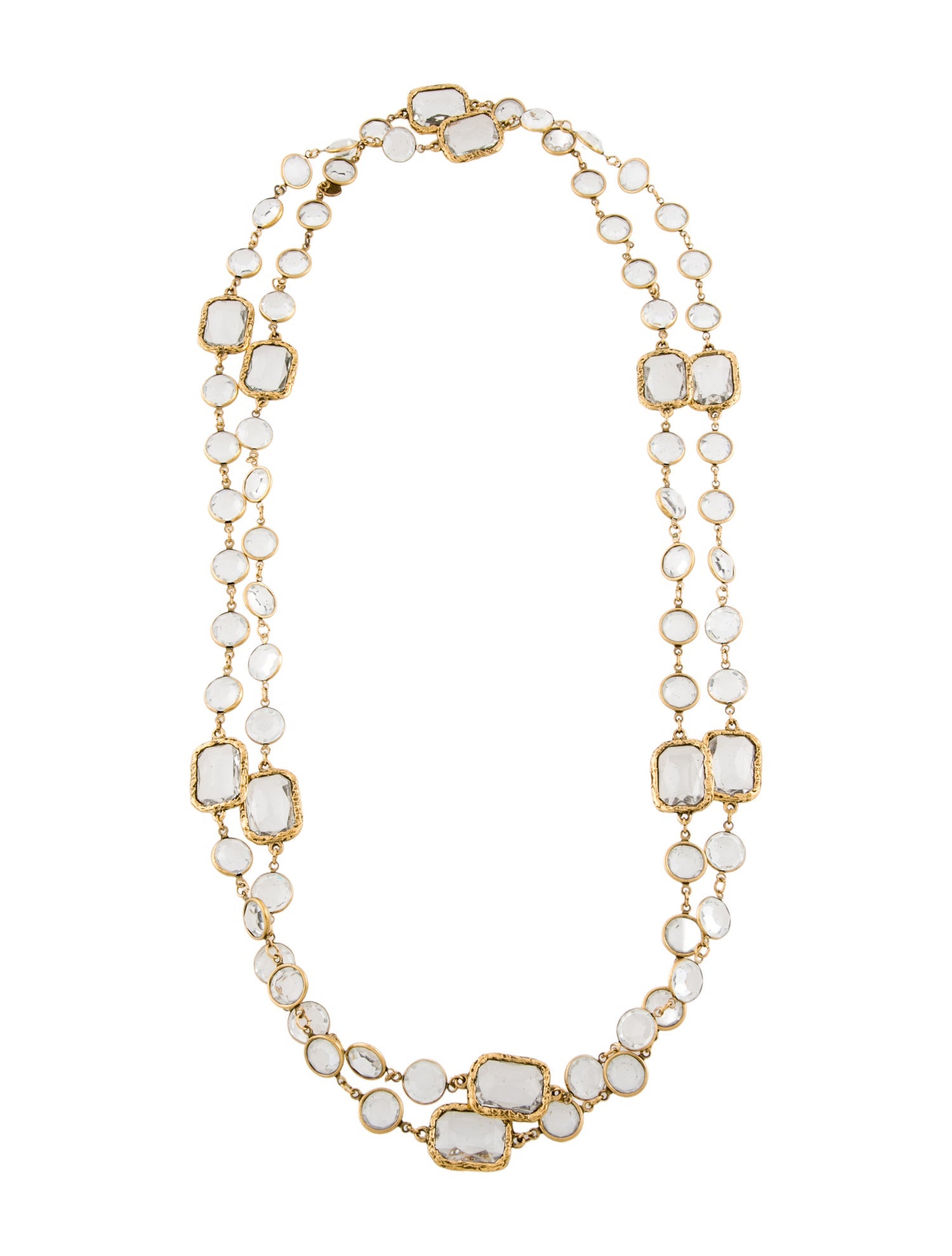 Chanel Vintage Chicklet Sautoir Necklace