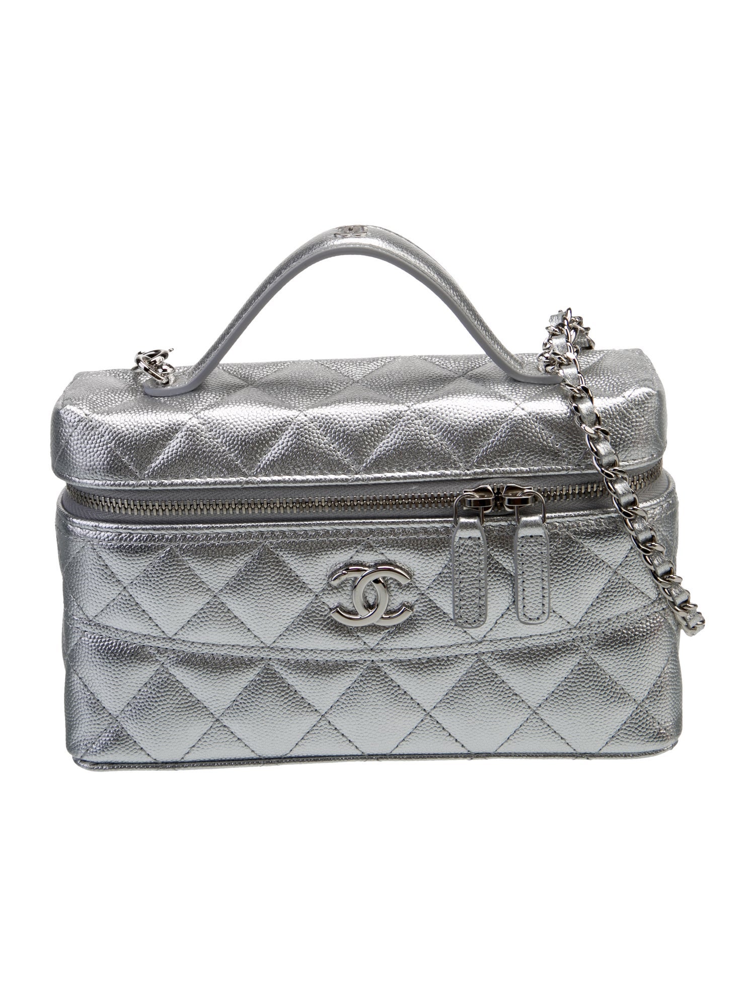 Chanel 2026 Caviar Vanity Case w/ Chain w/Tags