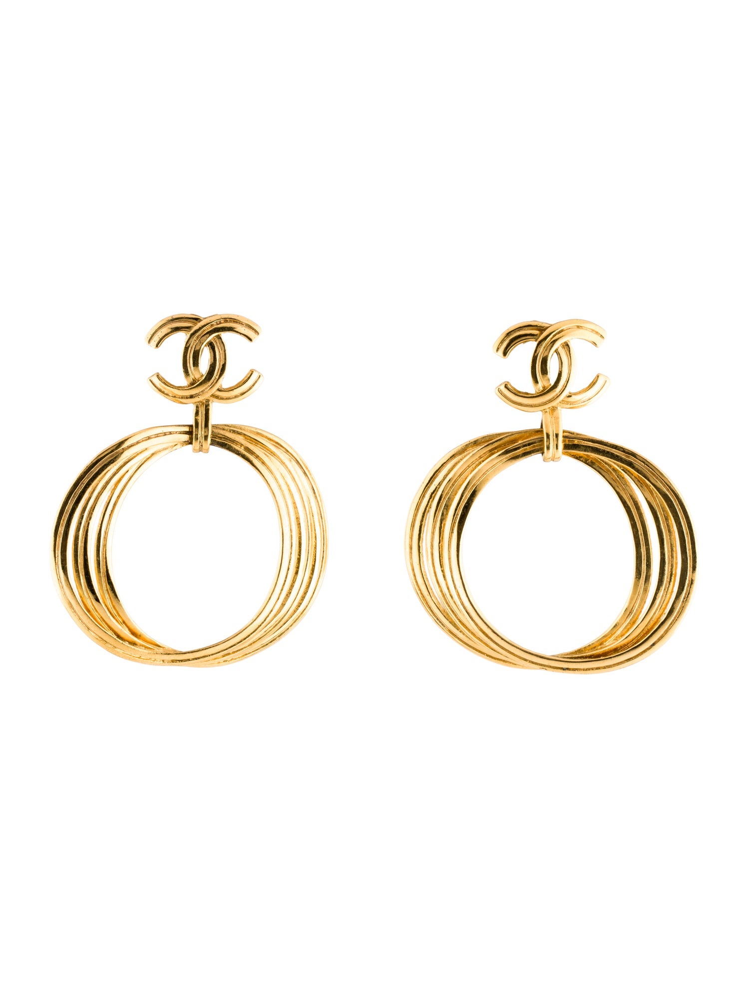 Chanel Vintage CC Clip-On Earrings