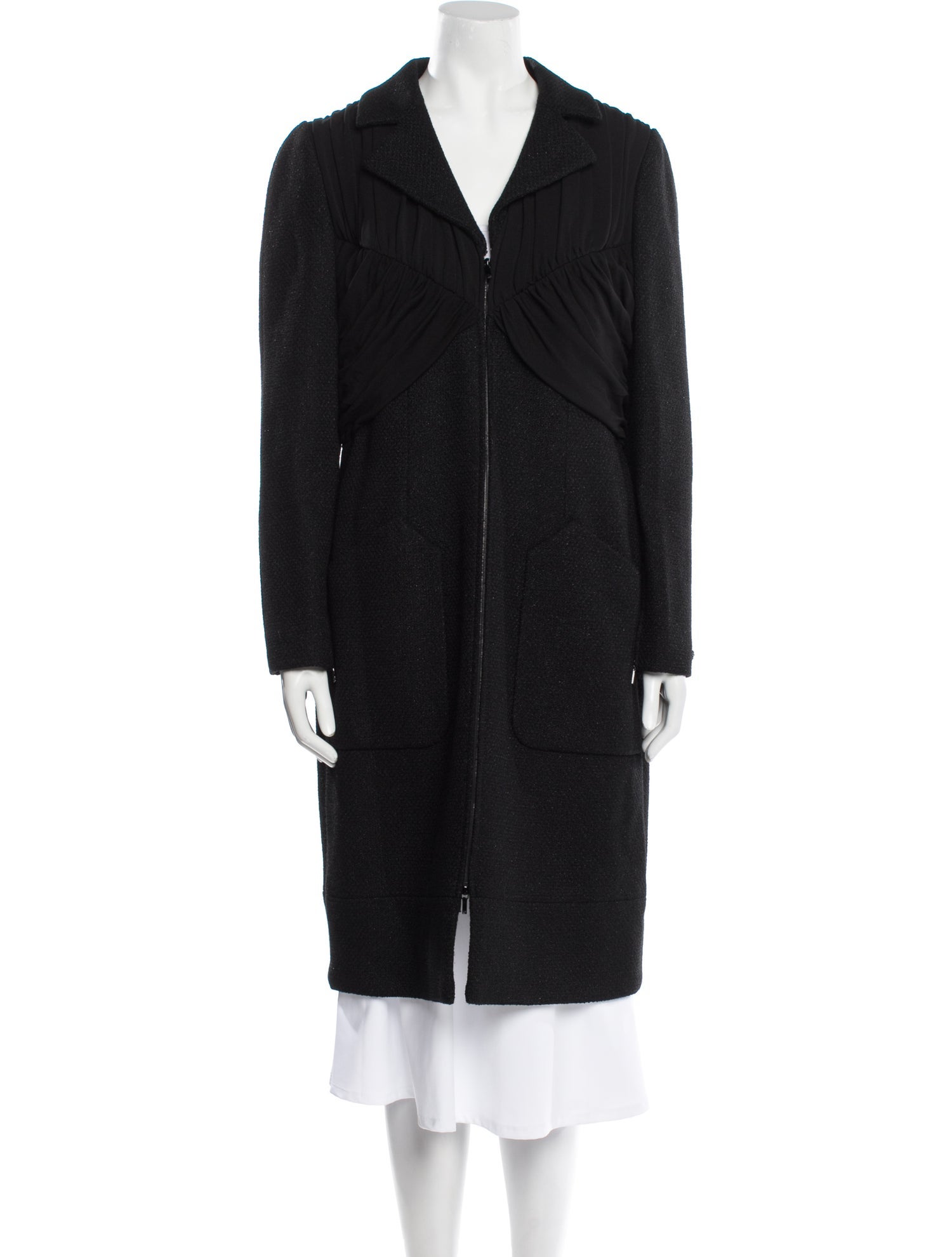 Chanel 2016 Wool Faux Fur Coat