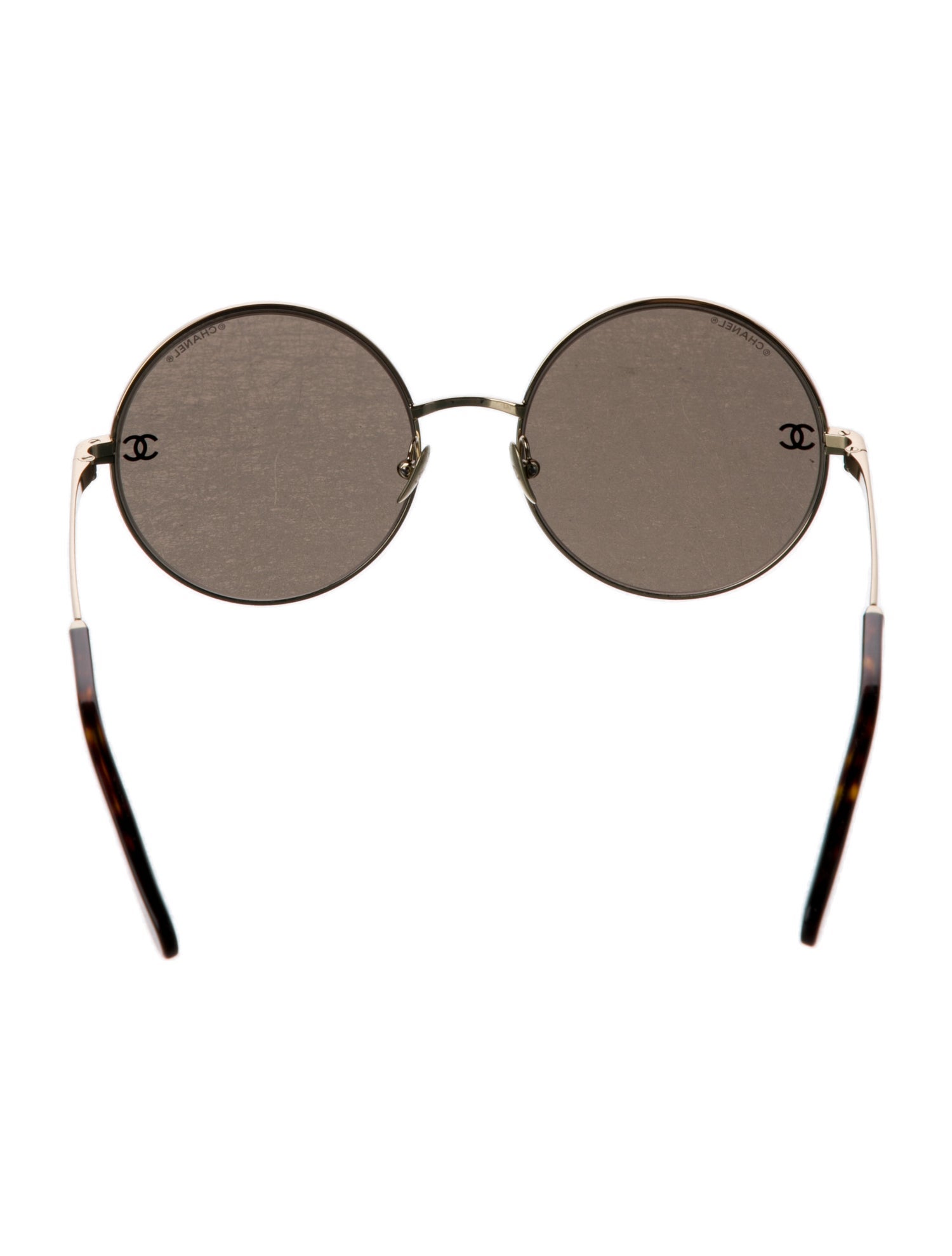 Chanel Interlocking CC Logo Round Sunglasses