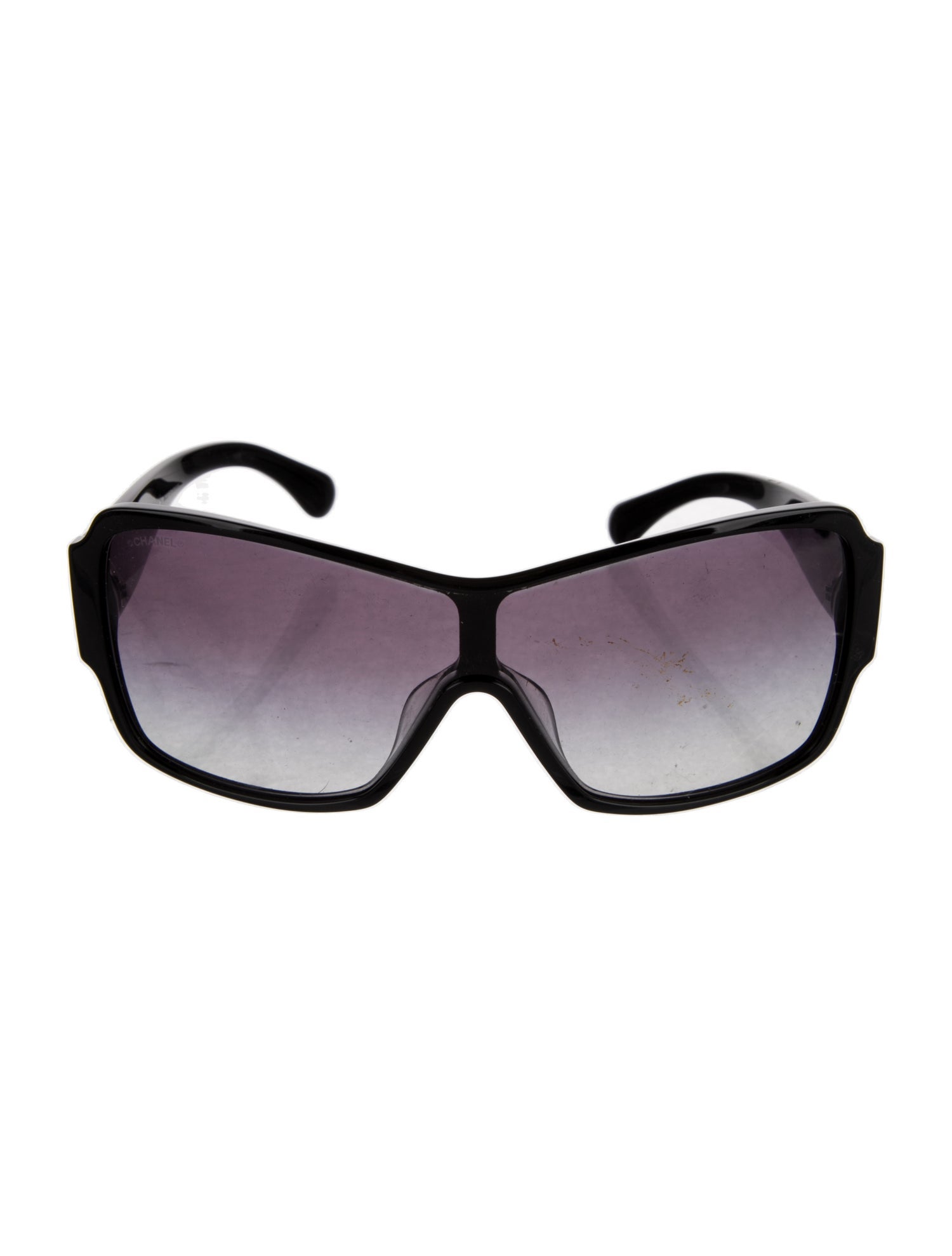 Chanel Interlocking CC Logo Shield Sunglasses