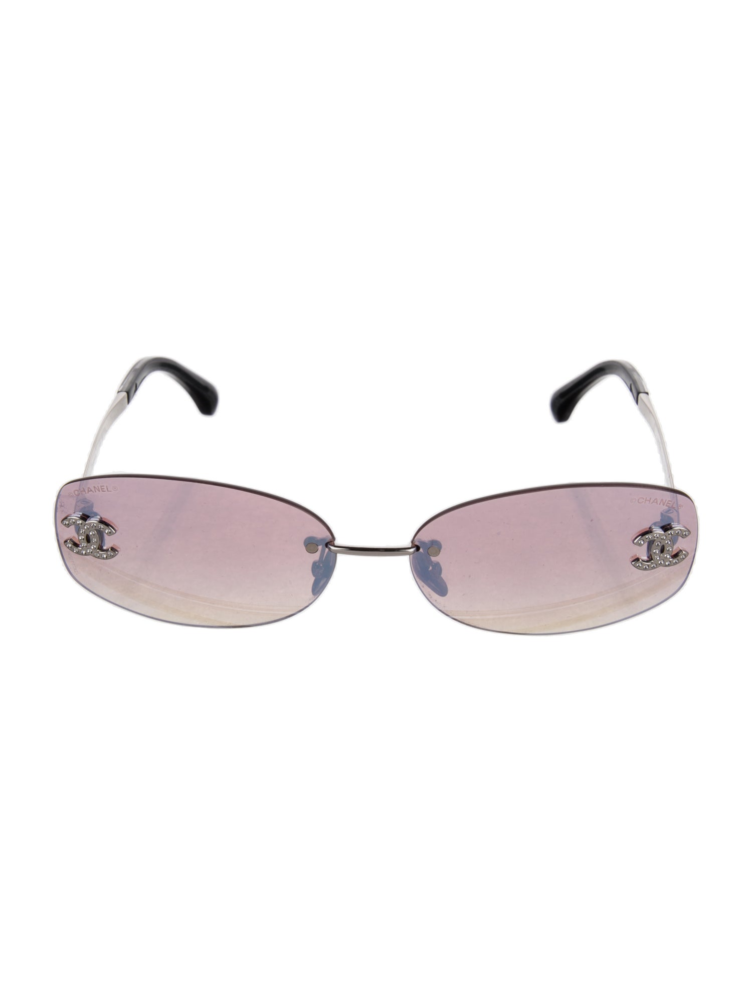 Chanel Interlocking CC Logo Shield Sunglasses