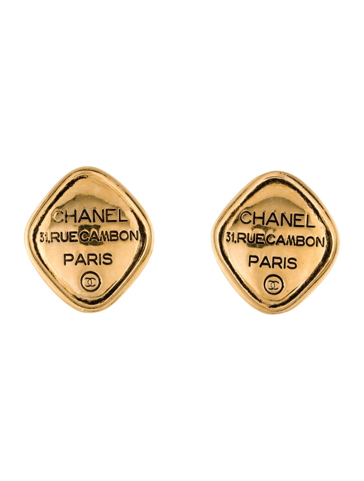 Chanel Vintage 31 Rue Cambon Clip-On Earrings