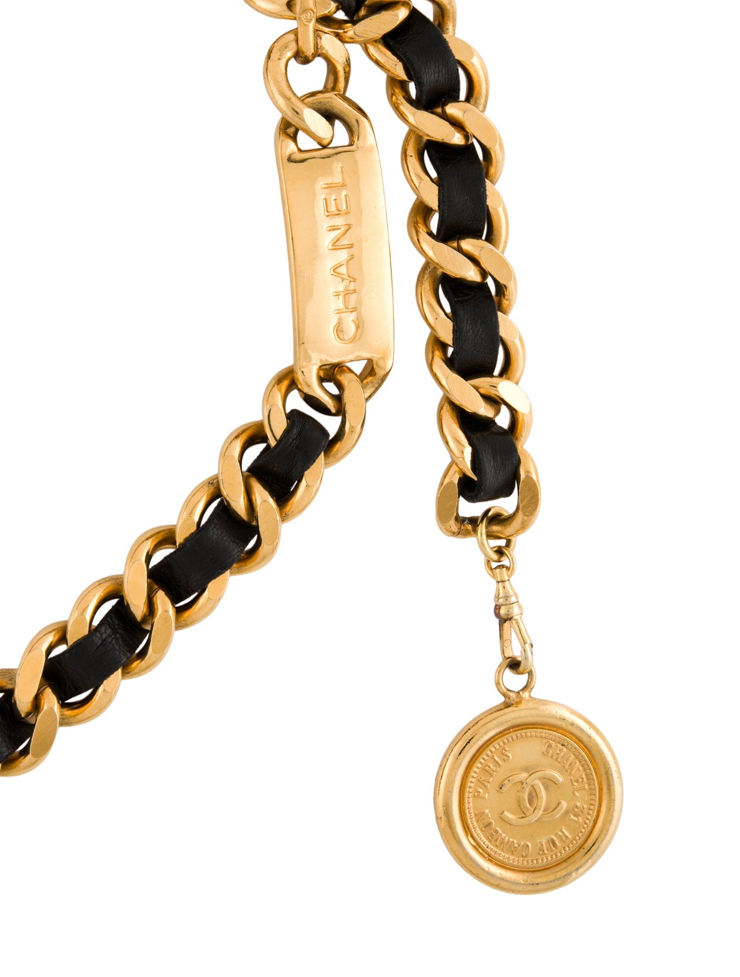 Chanel Vintage Interlocking CC Logo Waist Belt