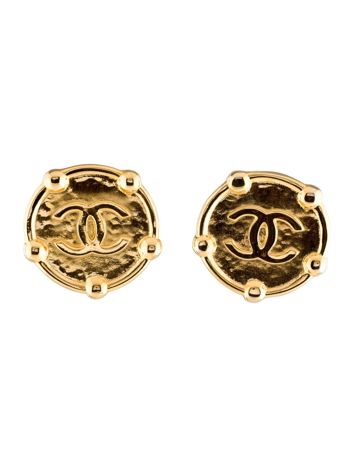 Chanel Vintage CC Clip-On Earrings