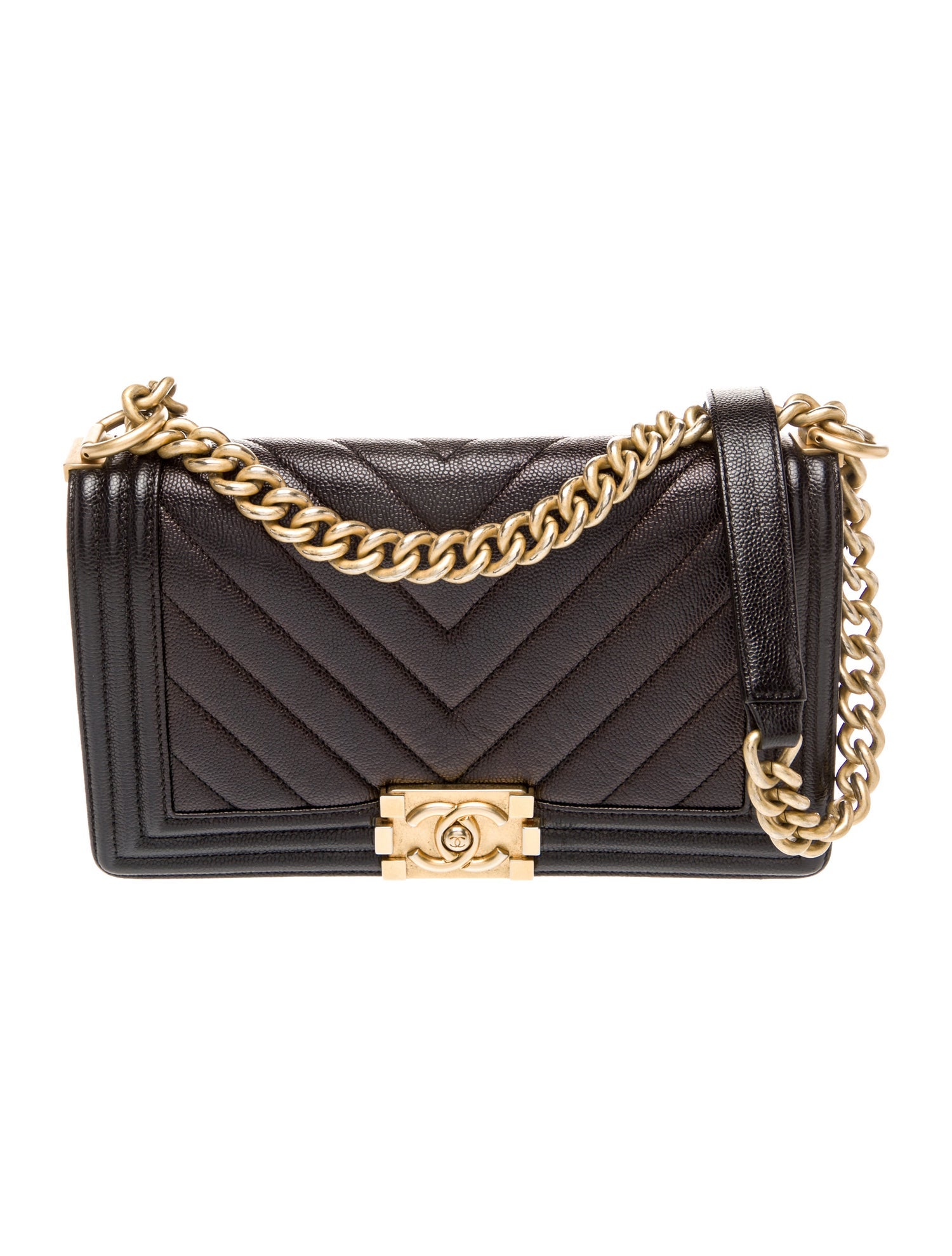 Chanel Medium Chevron Boy Bag