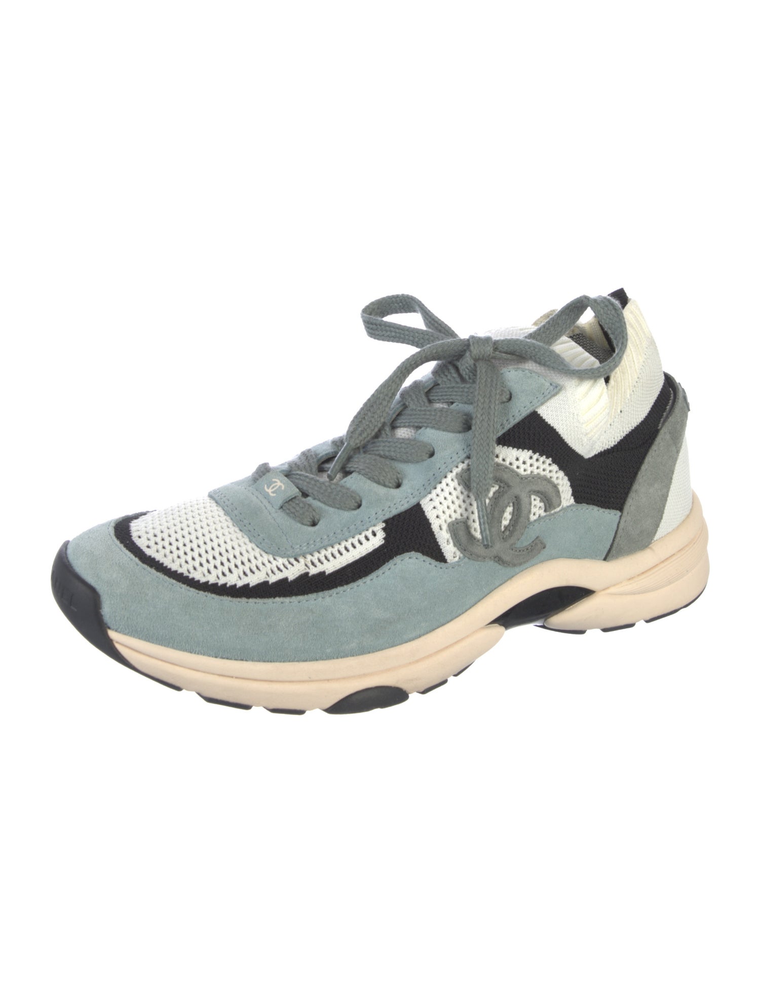 Chanel Interlocking CC Logo Athletic Sneakers