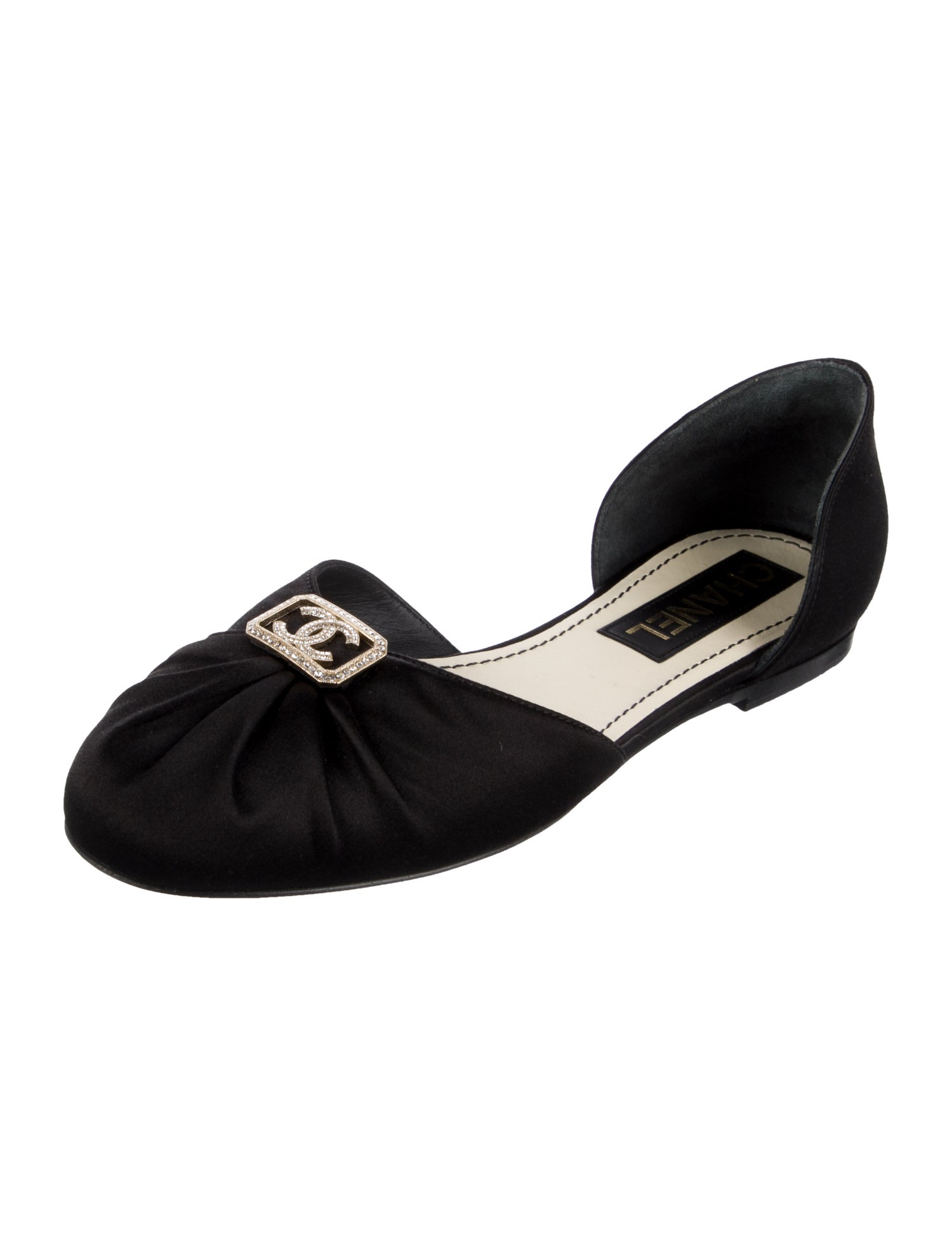 Chanel 2023 Interlocking CC Logo D'Orsay Flats