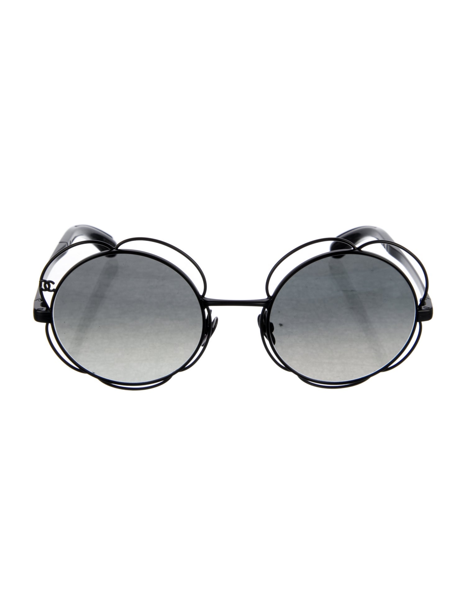 Chanel Interlocking CC Logo Round Sunglasses