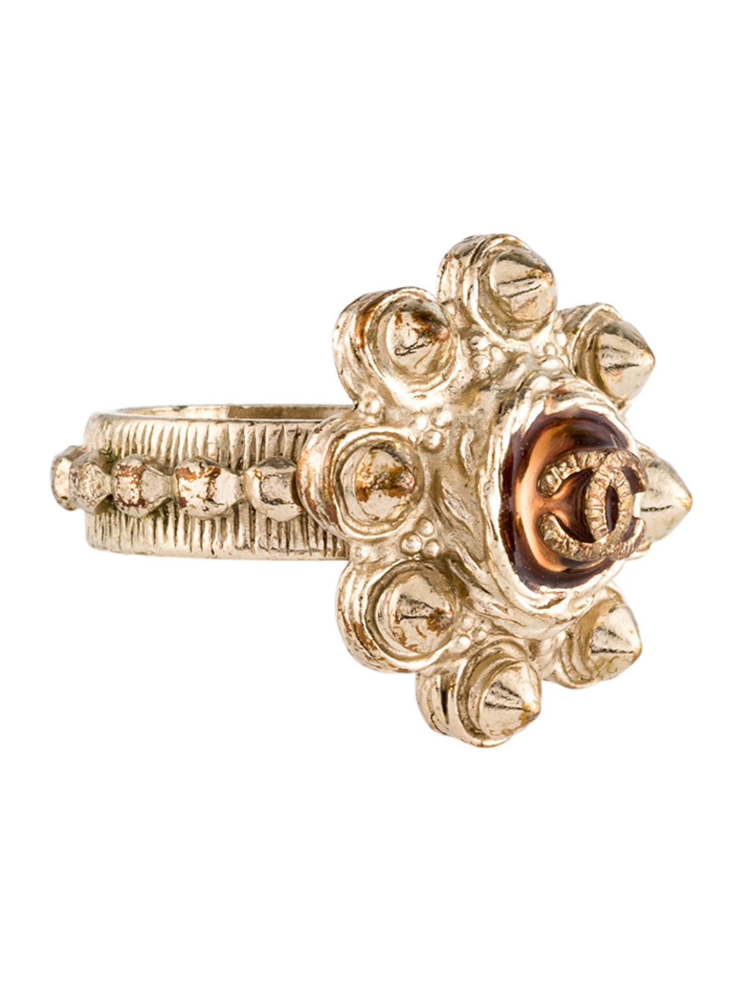 Chanel Gripoix CC Cocktail Ring