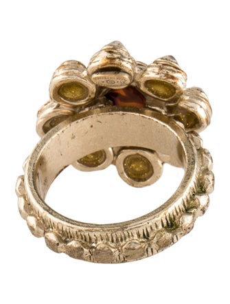 Chanel Gripoix CC Cocktail Ring
