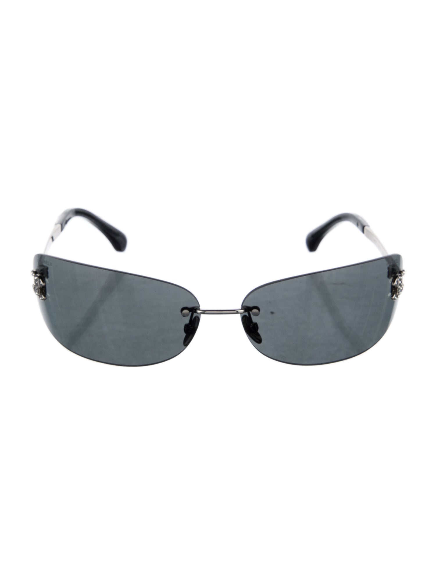 Chanel Interlocking CC Logo Shield Sunglasses