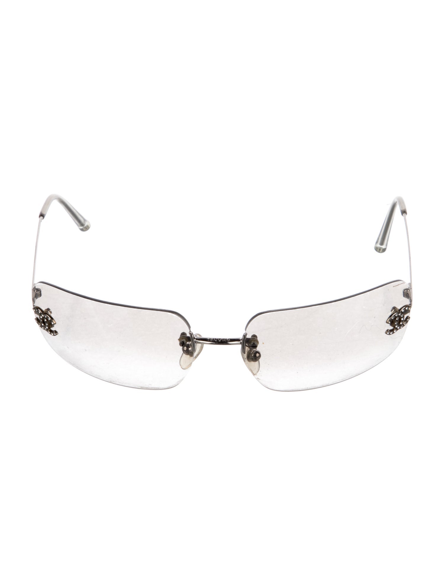 Chanel Interlocking CC Logo Shield Sunglasses