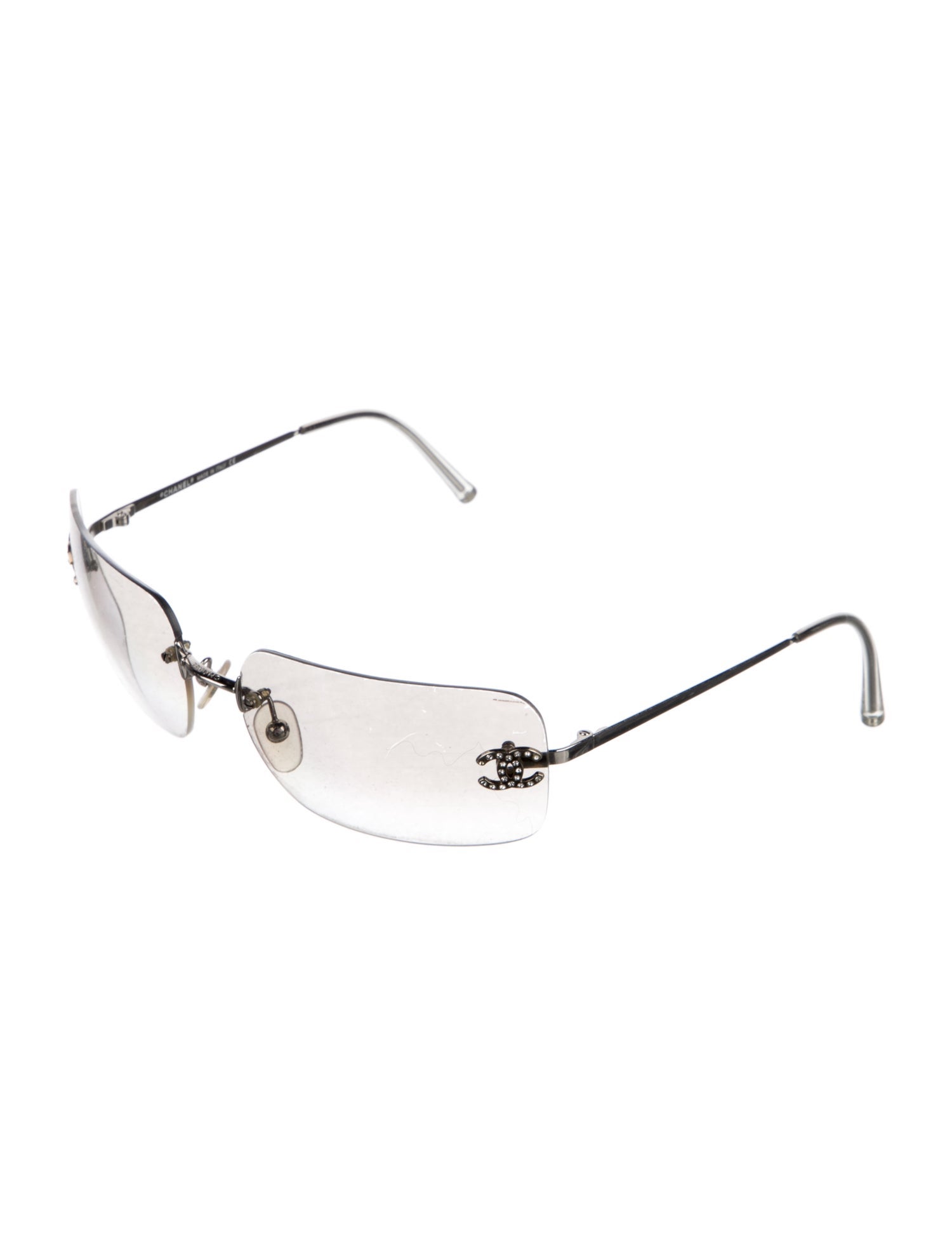 Chanel Interlocking CC Logo Shield Sunglasses