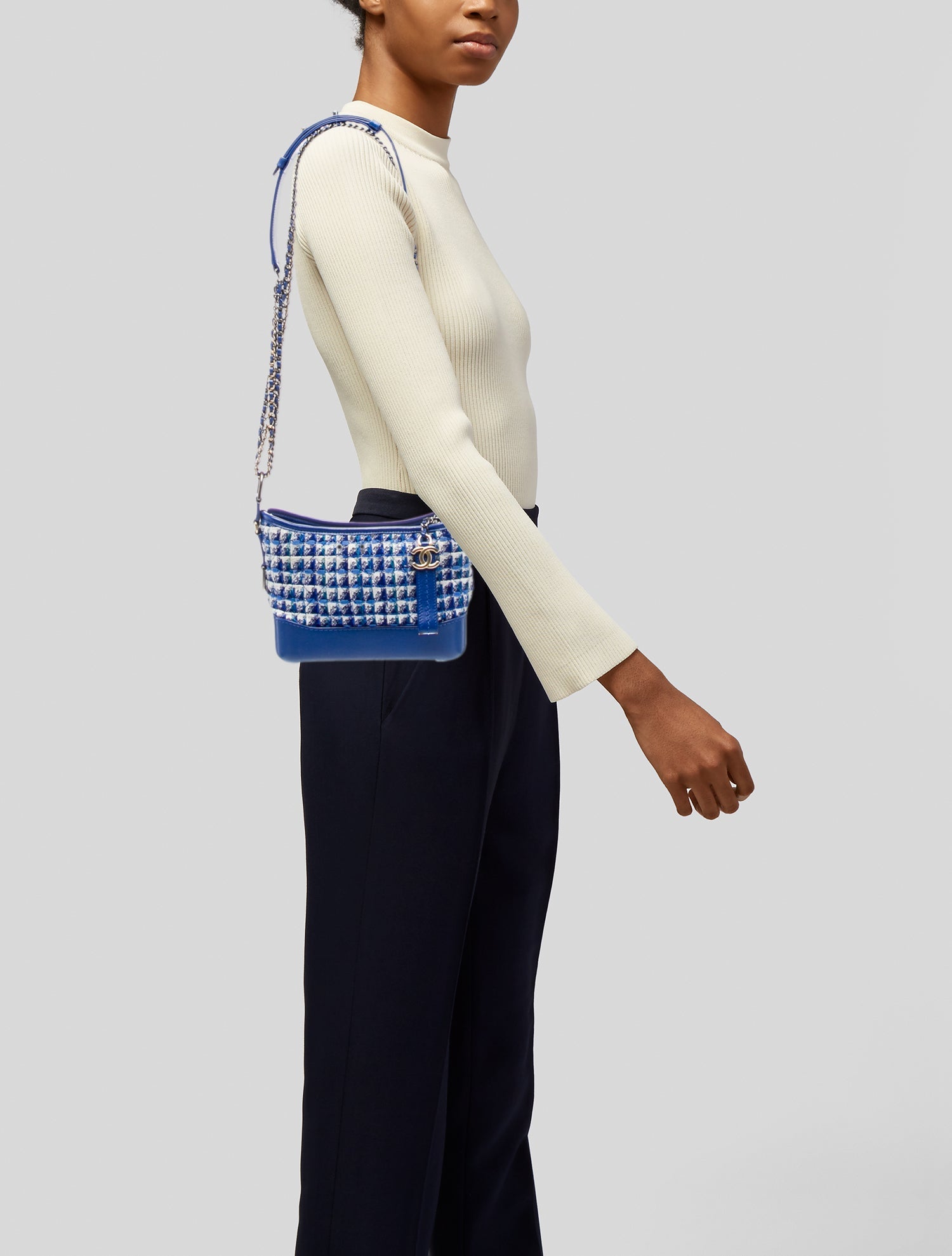 Chanel Small Tweed Gabrielle Hobo