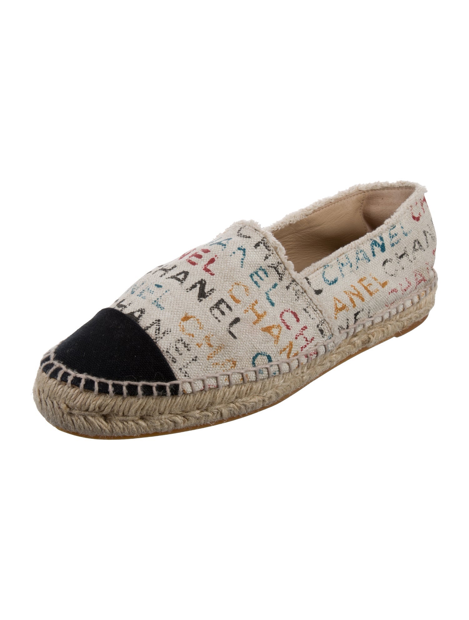 Chanel 2014 Interlocking CC Logo Espadrilles