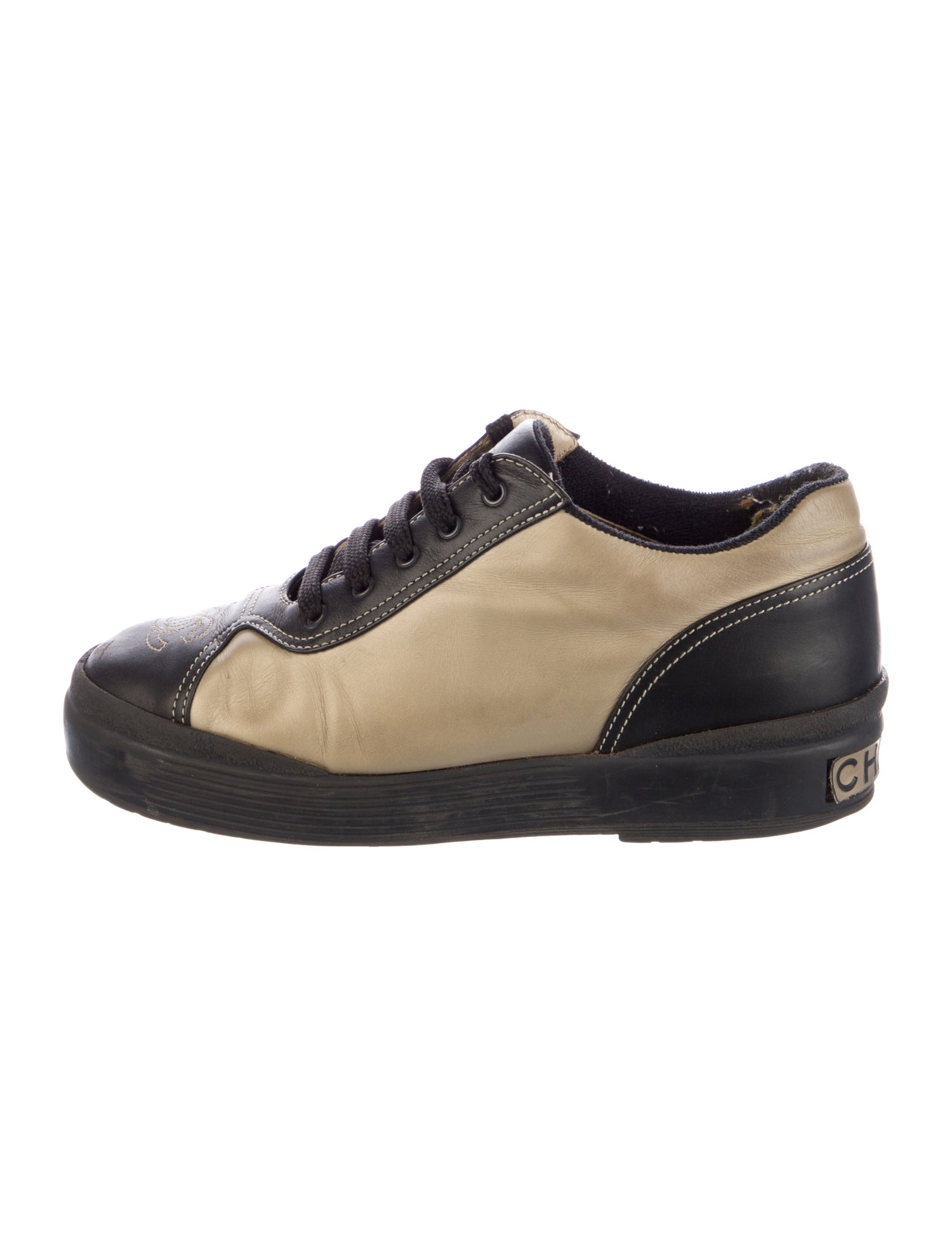 Chanel Vintage Interlocking CC Logo Sneakers