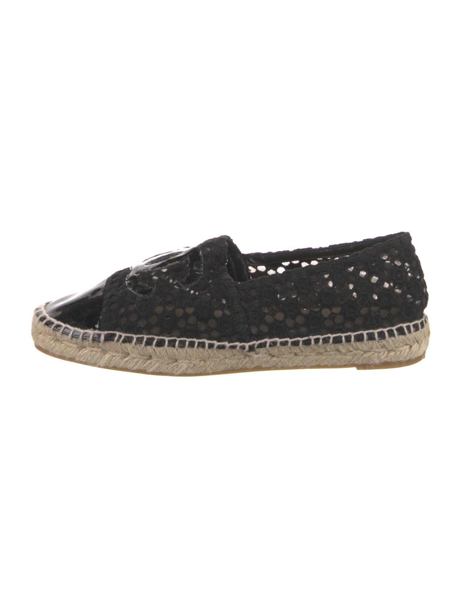 Chanel Interlocking CC Logo Mesh Espadrilles