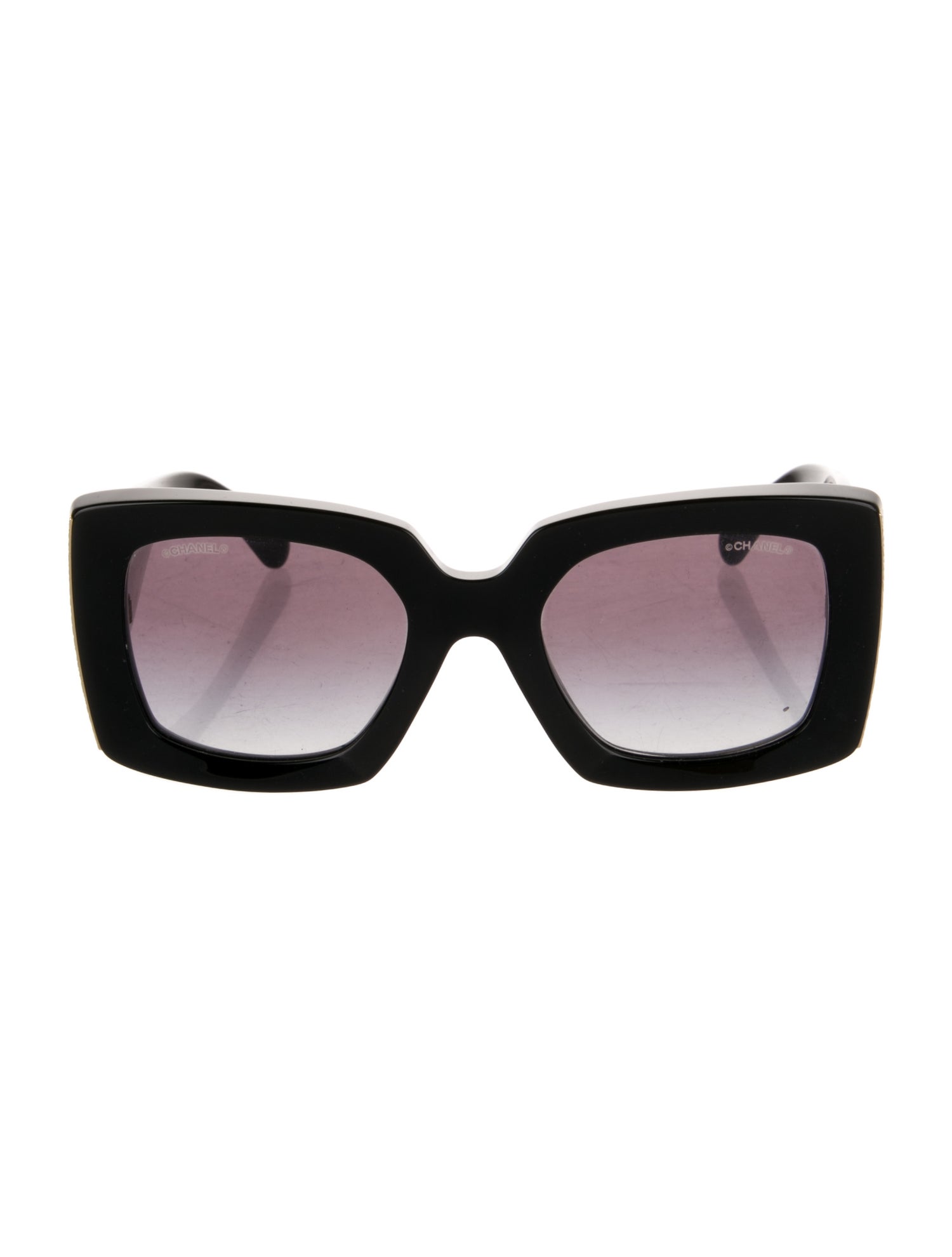 Chanel Interlocking CC Logo Square Sunglasses