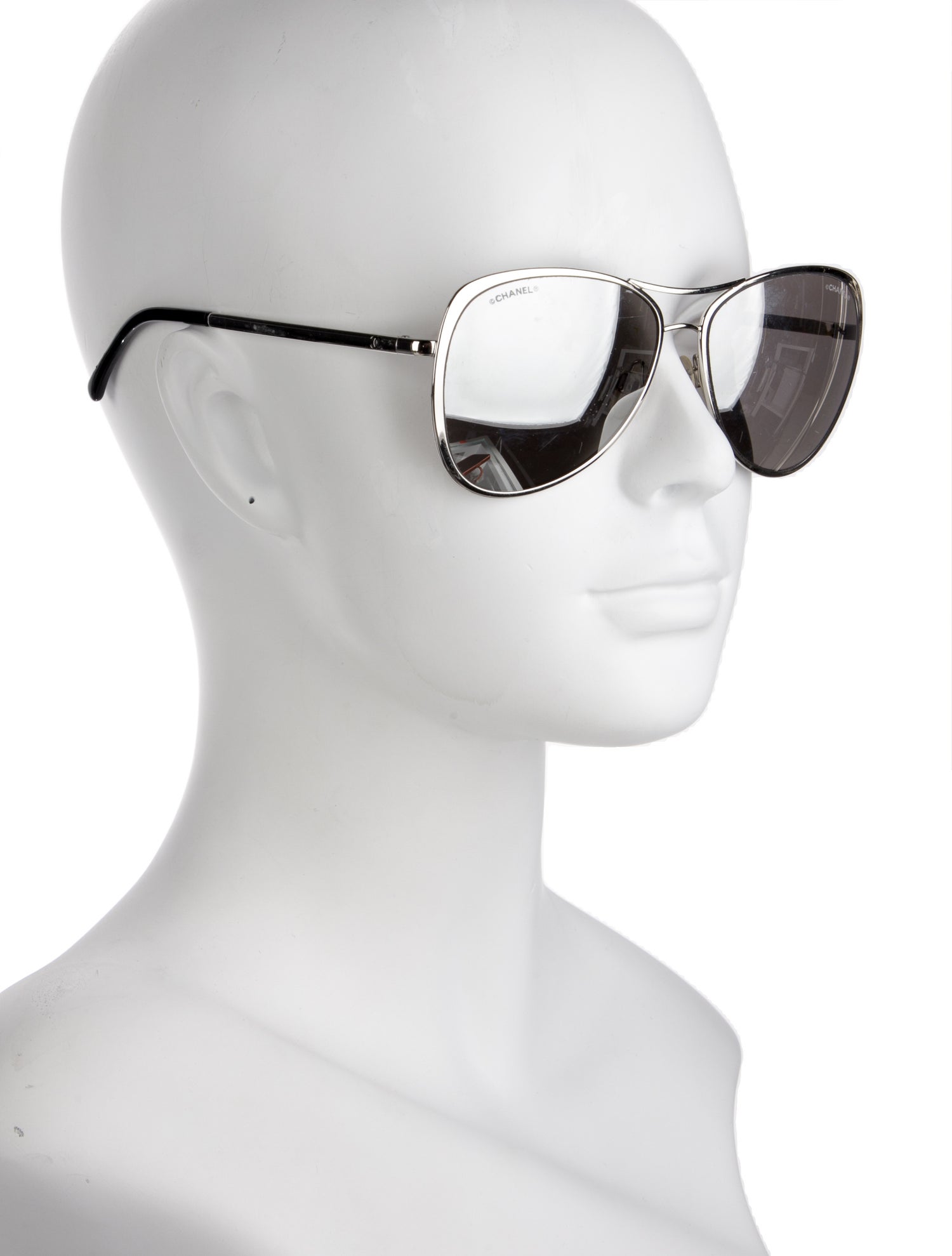 Interlocking CC Logo Aviator Sunglasses
