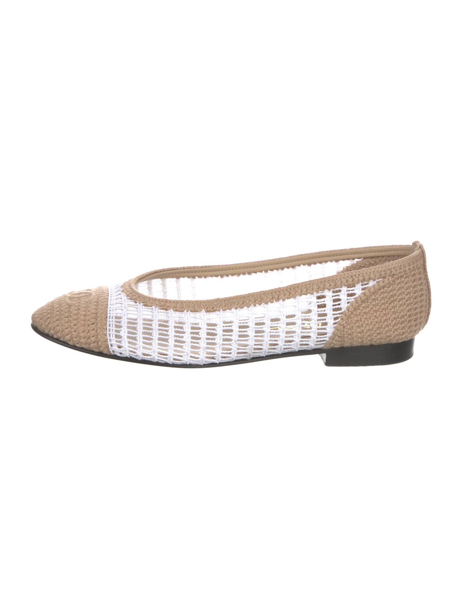 Chanel 2025 Interlocking CC Logo Ballet Flats