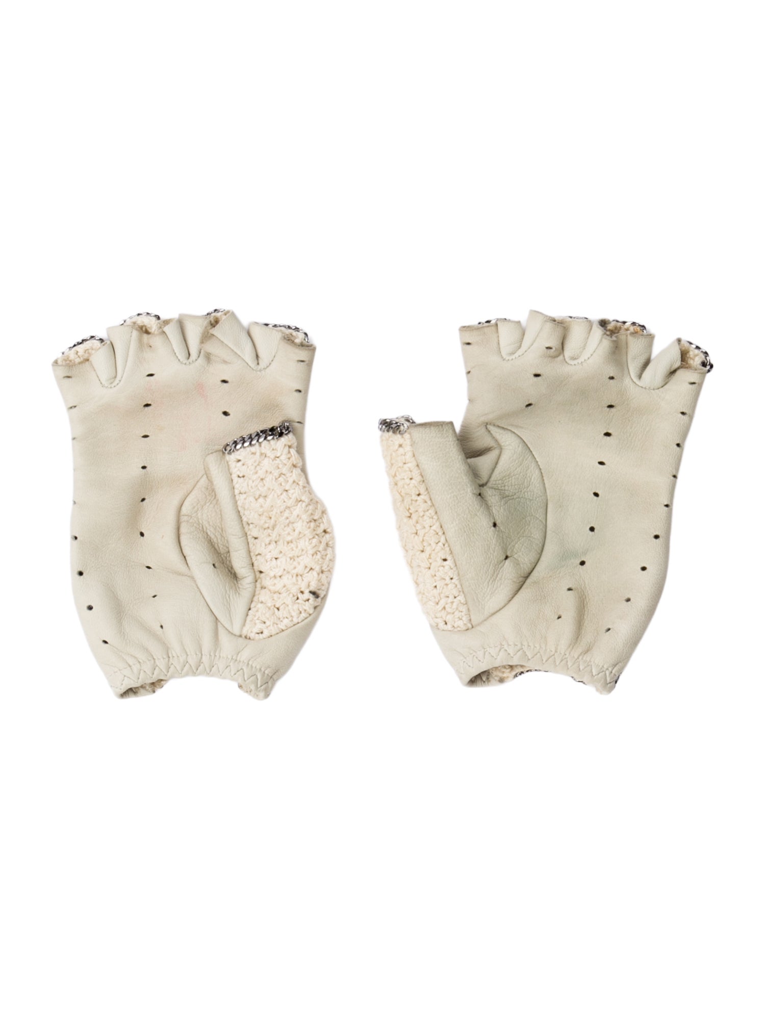 Chanel Fingerless Chain Gloves