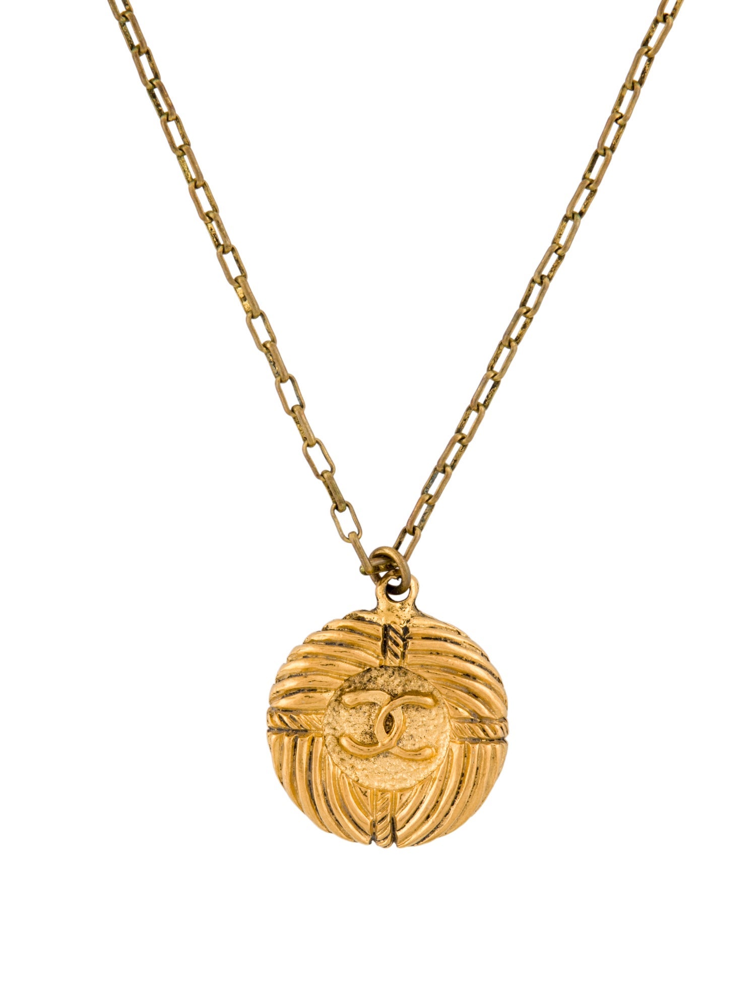 Chanel Vintage CC Pendant Necklace