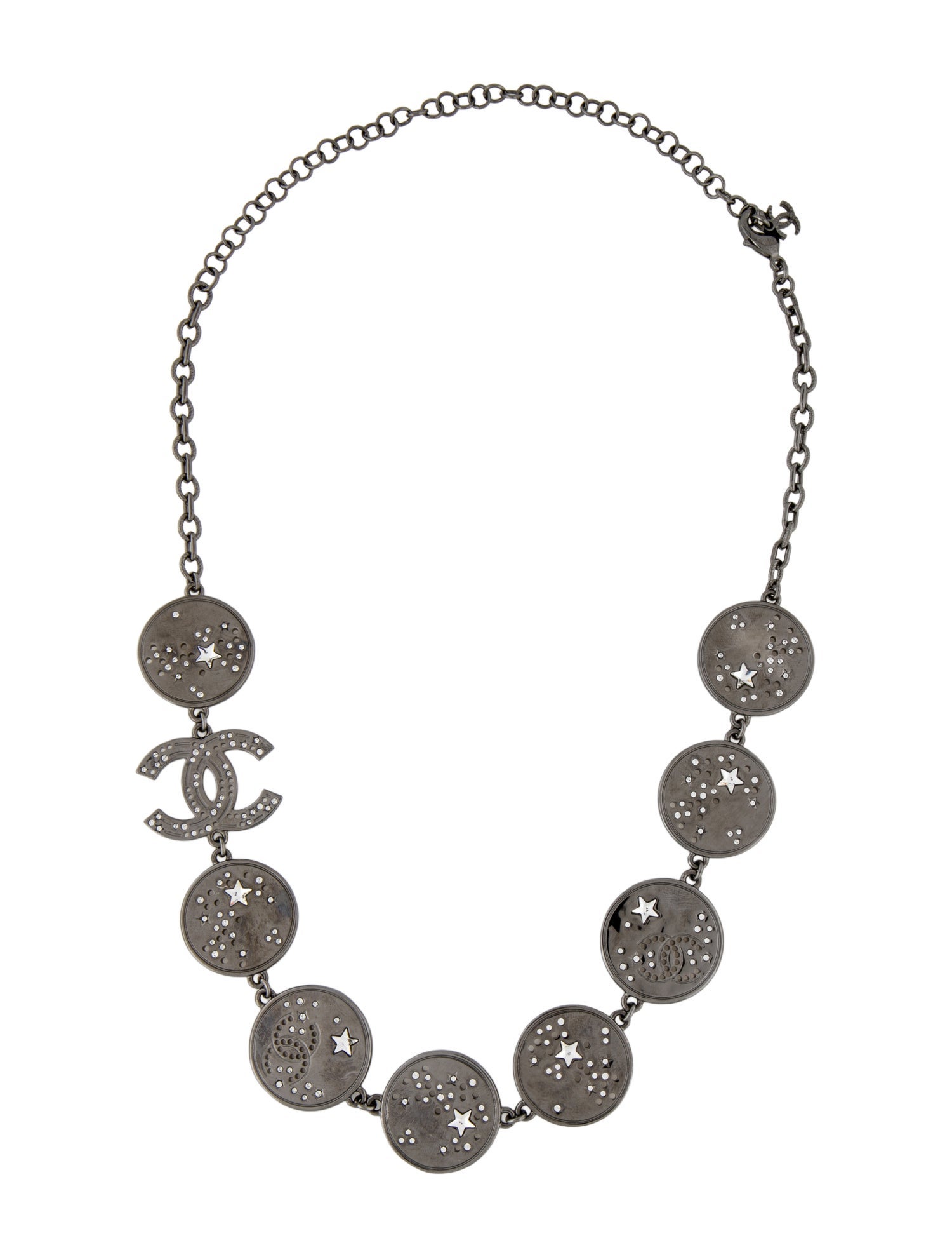 Chanel 2024 Strass CC Star Collar Necklace