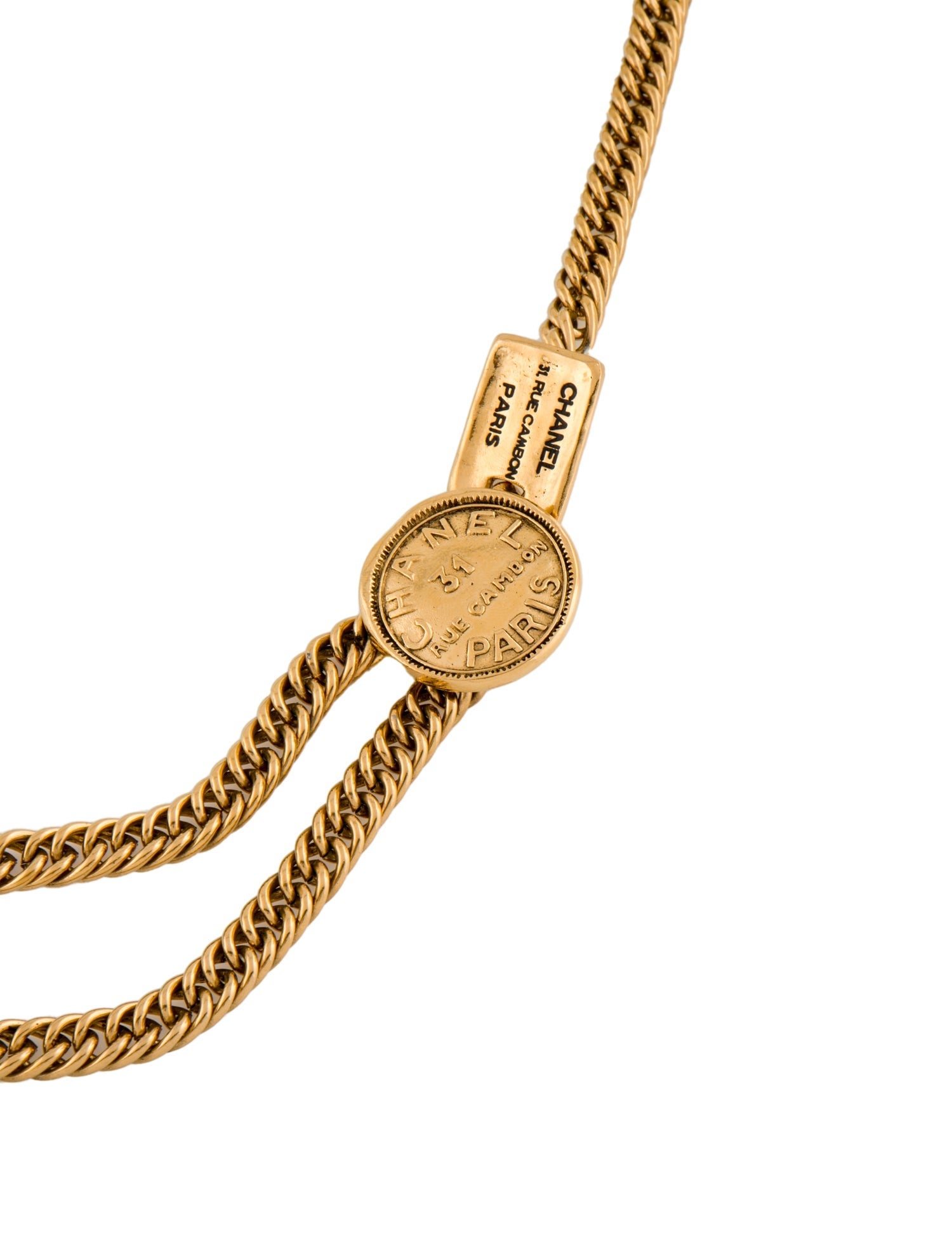 Chanel Vintage Rue Cambon Medallion Waist Belt