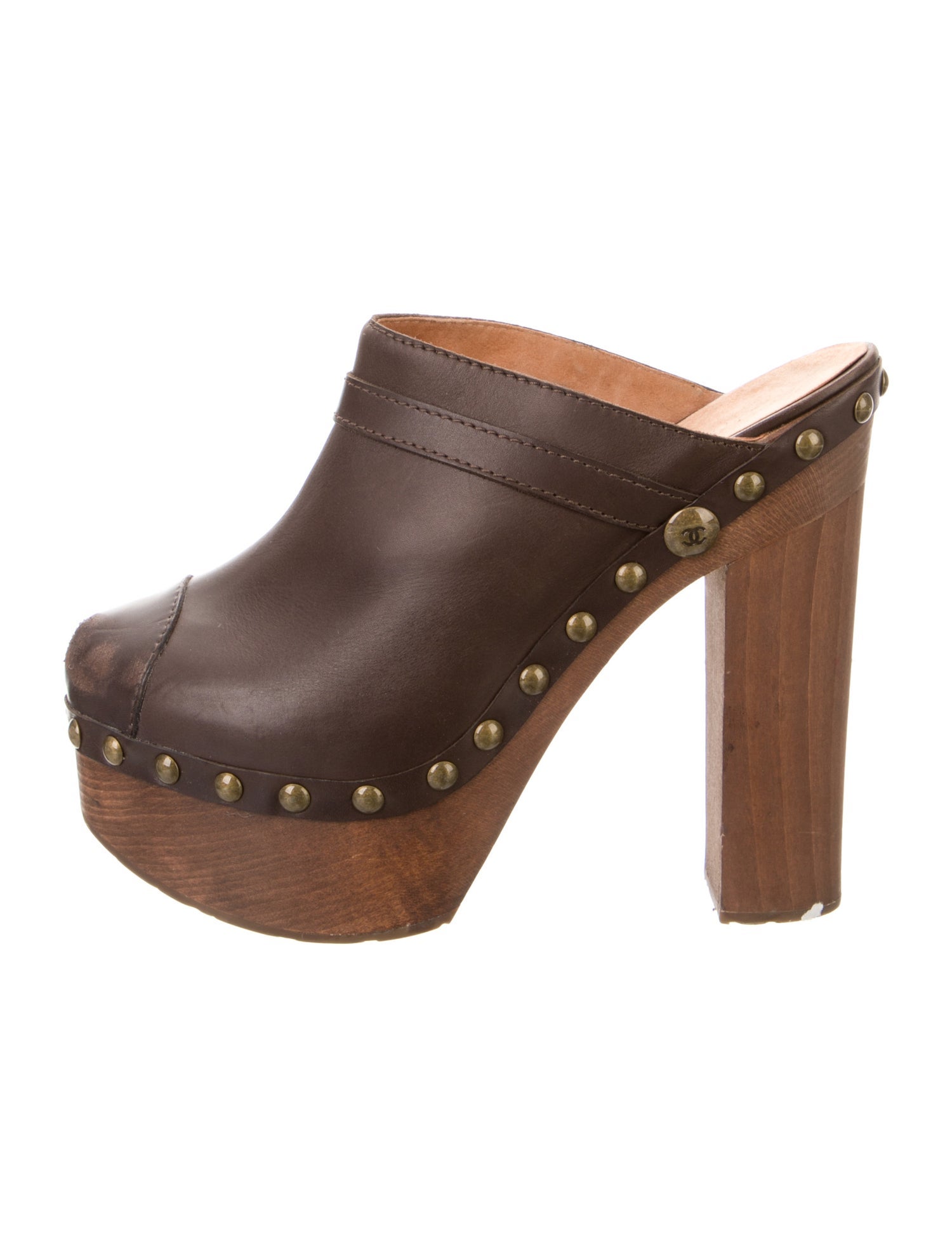 Chanel 2010 Interlocking CC Logo Mules