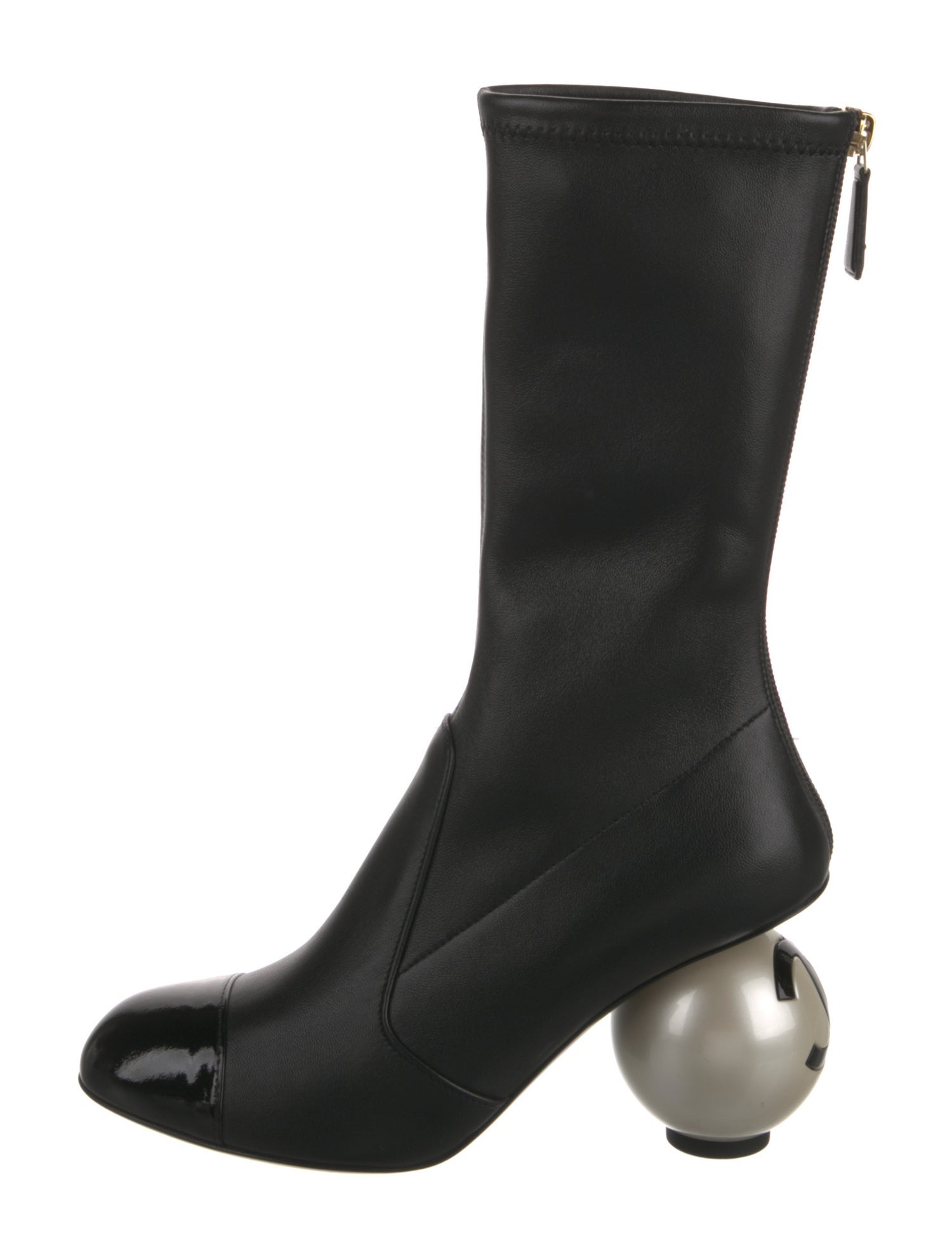 Chanel 2025 Interlocking CC Logo Sock Boots