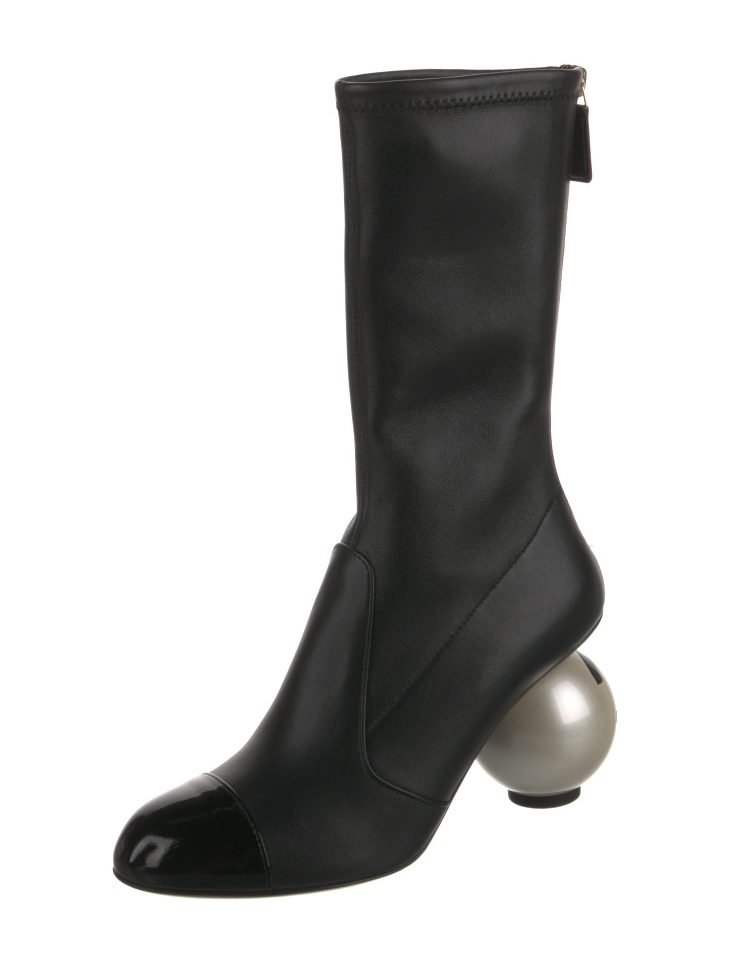 Chanel 2025 Interlocking CC Logo Sock Boots