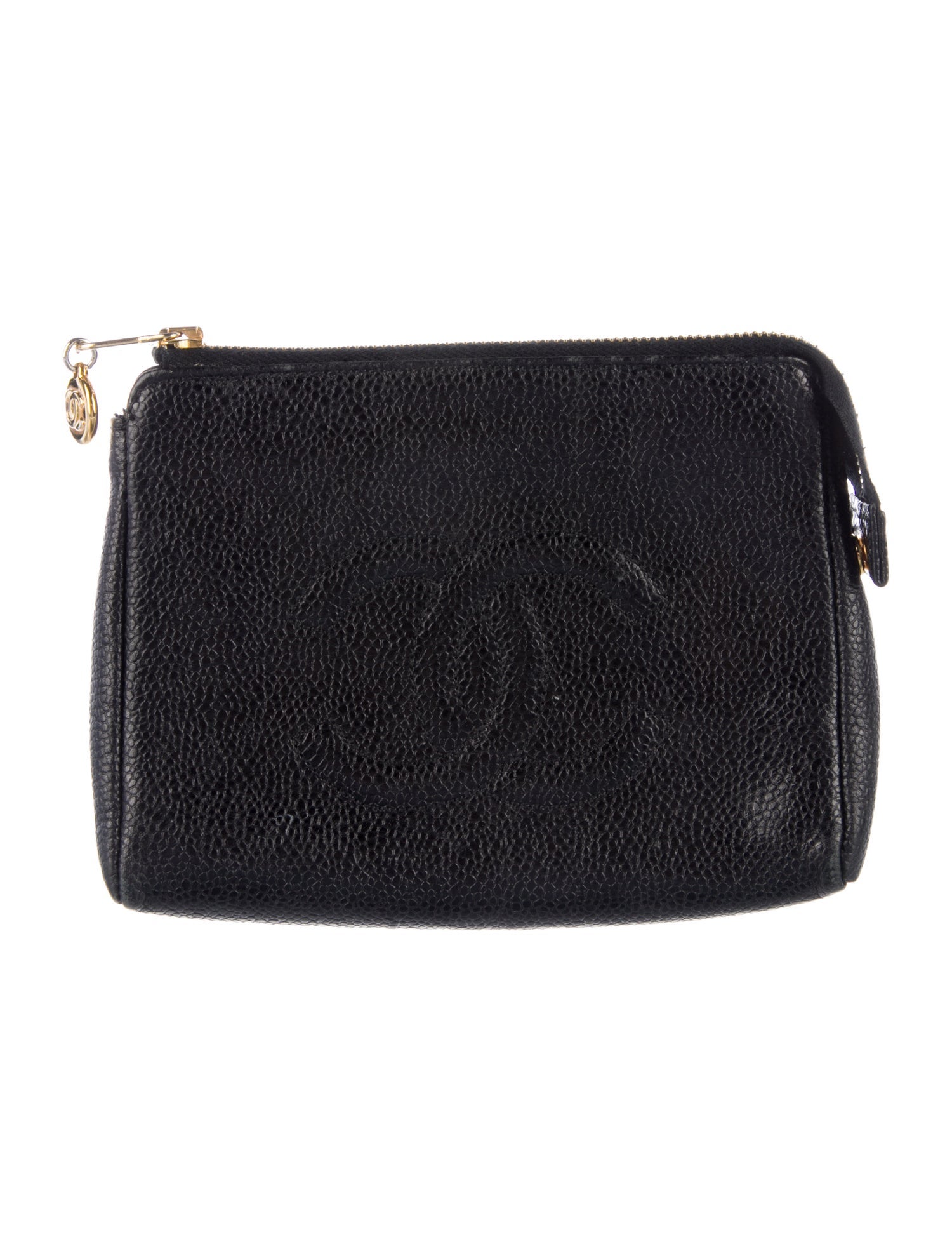 Chanel CC Caviar Cosmetic Case