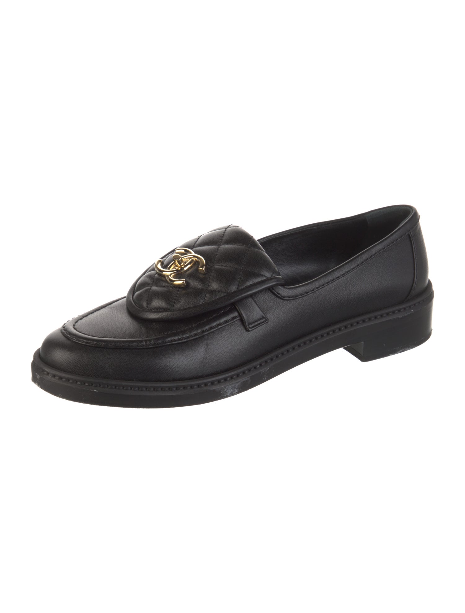 Chanel 2025 Interlocking CC Logo Loafers